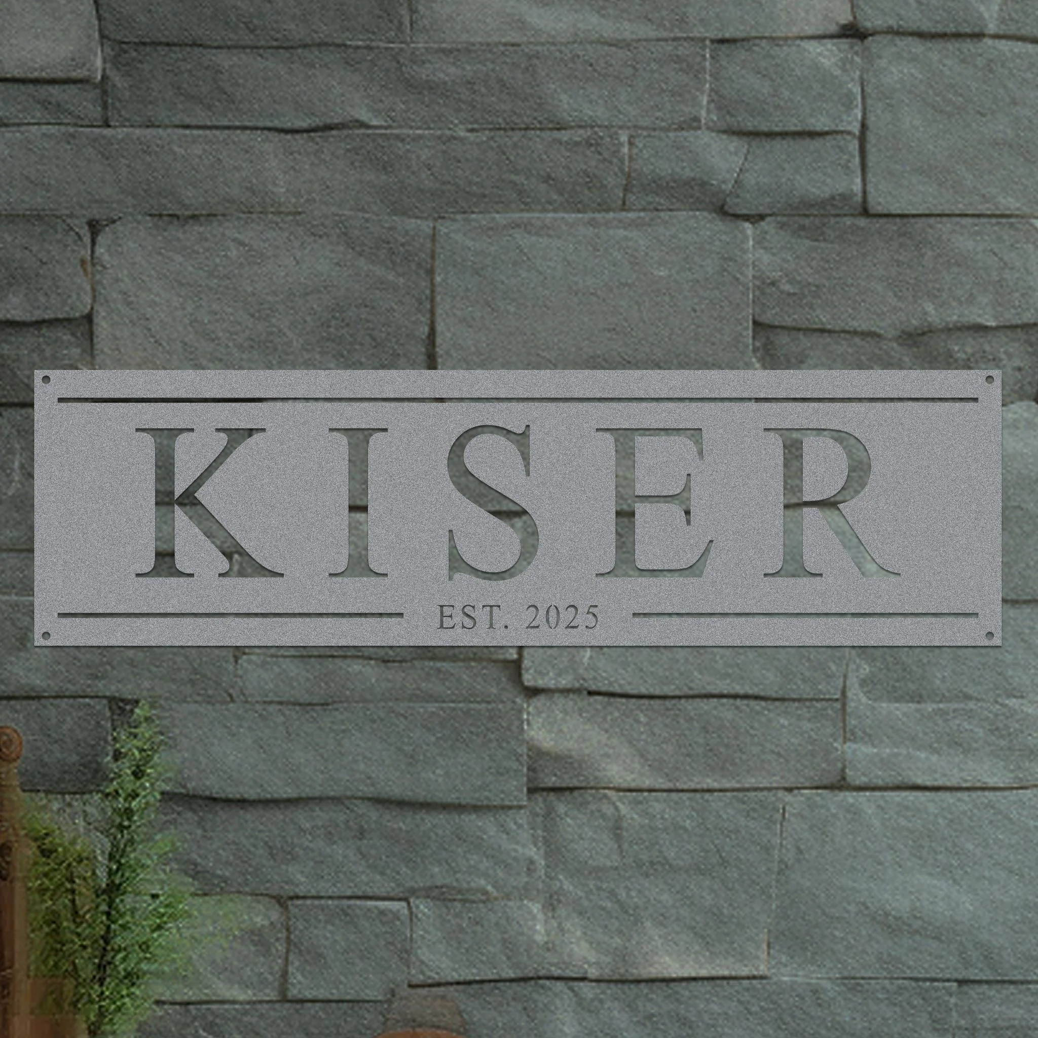 Family Name Sign with Date - Image 7