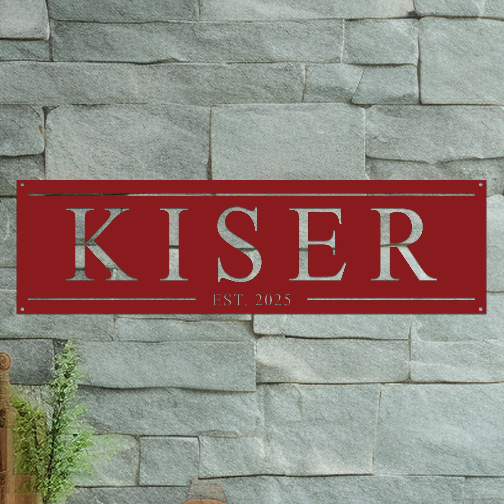 Family Name Sign with Date - Image 9