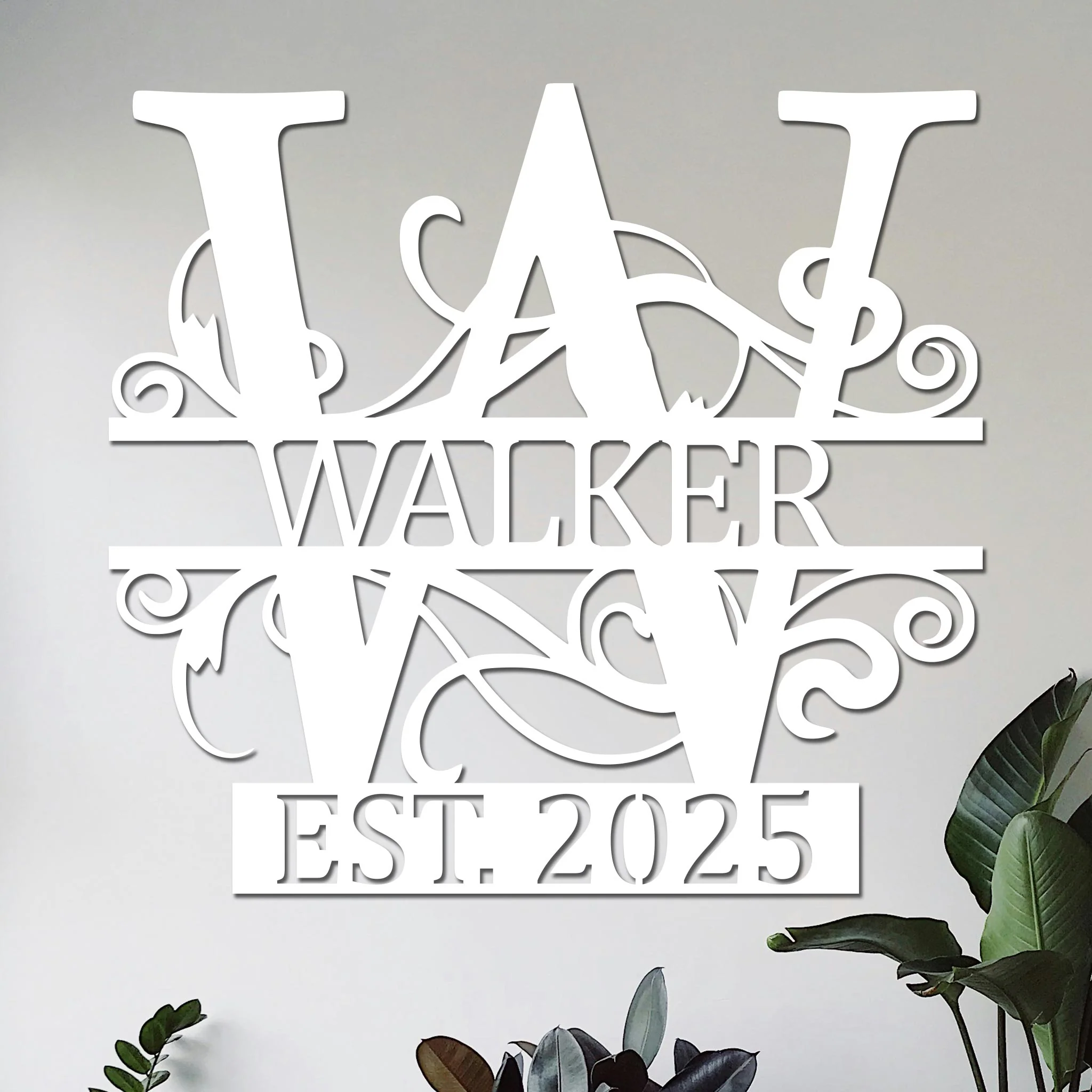 Family Name w Established Year Sign - Image 2