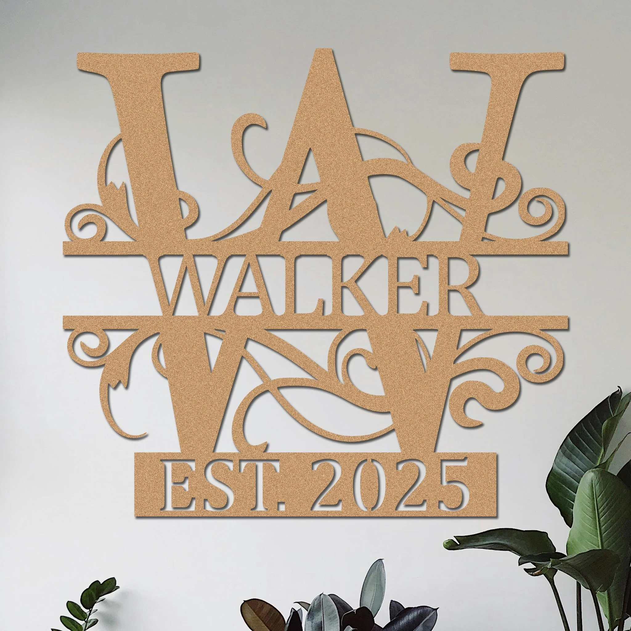 Family Name w Established Year Sign - Image 5