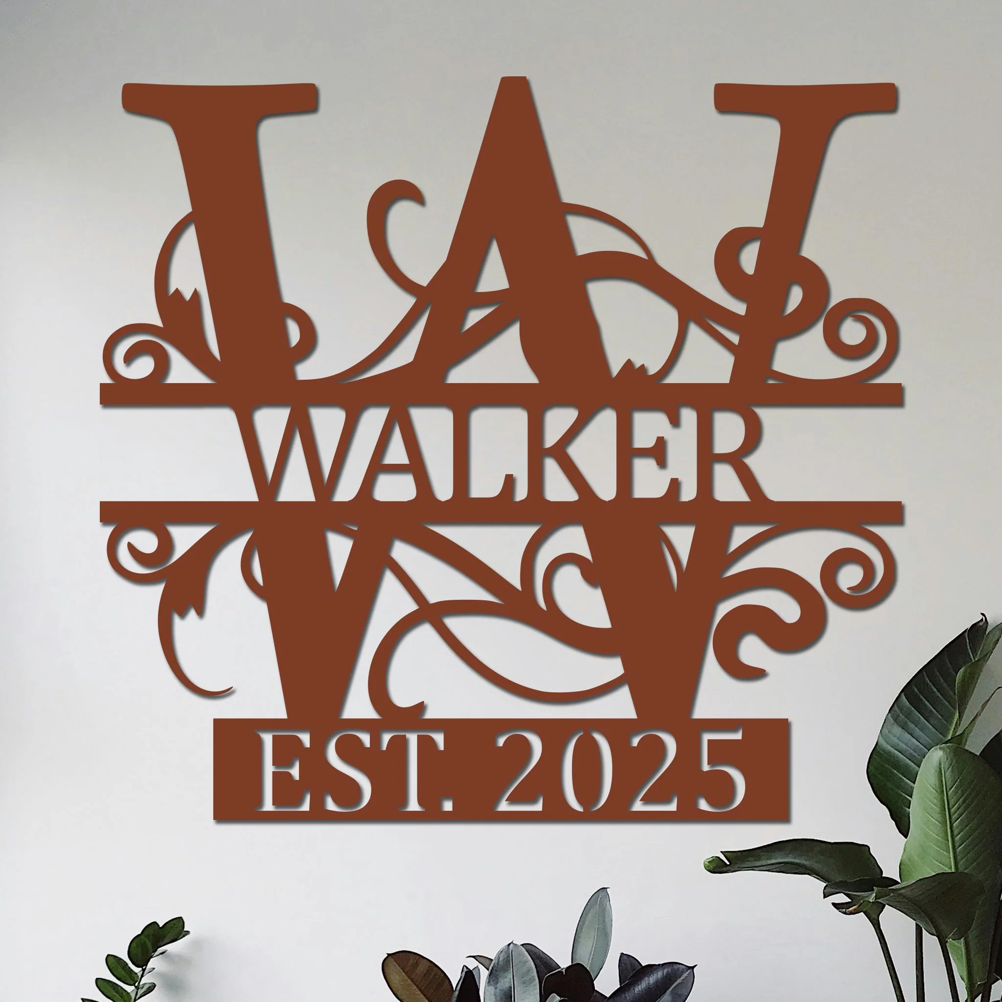 Family Name w Established Year Sign - Image 6