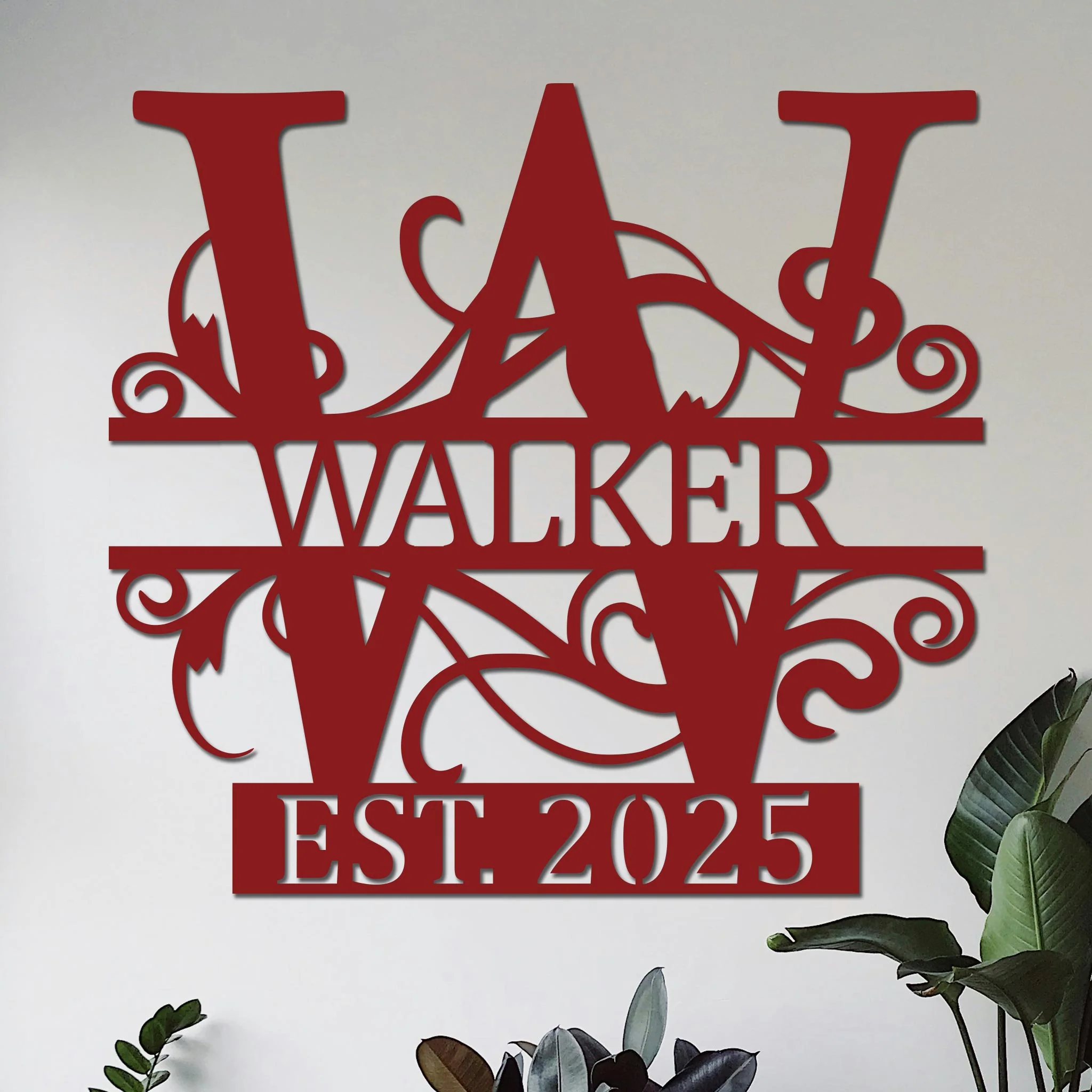 Family Name w Established Year Sign - Image 8