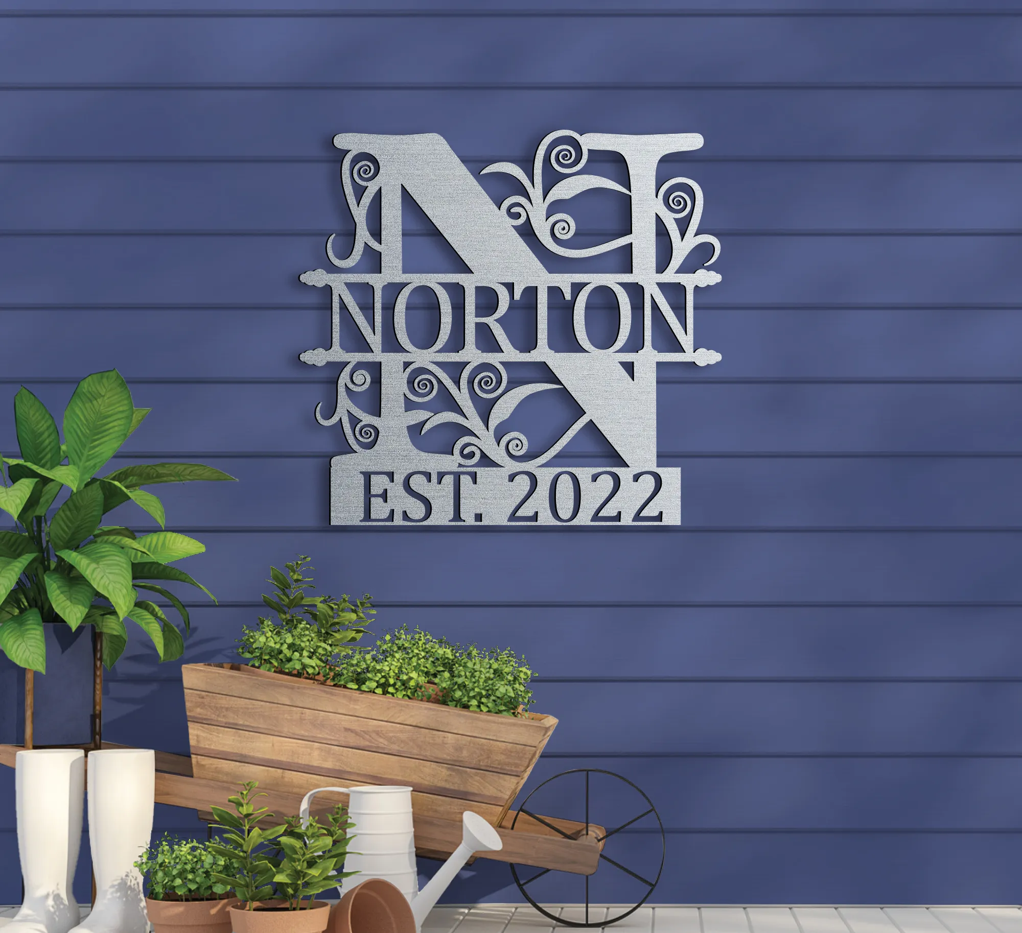 Family Name w Established Year Sign v2 - Image 2
