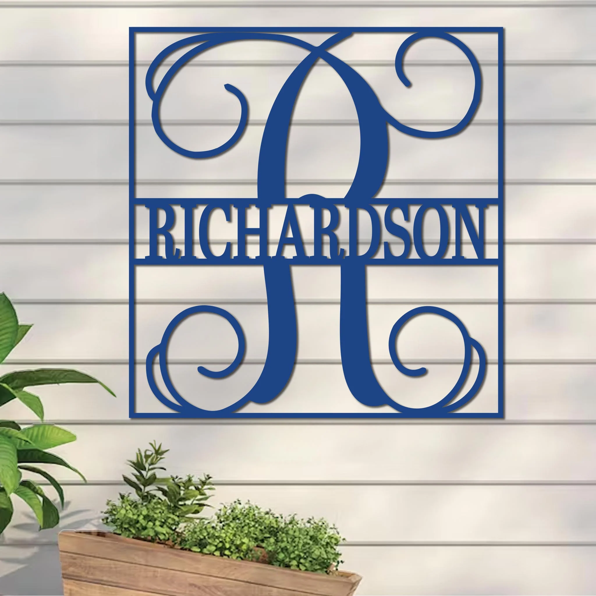 Fancy Split Monogram in Square Sign - Image 9