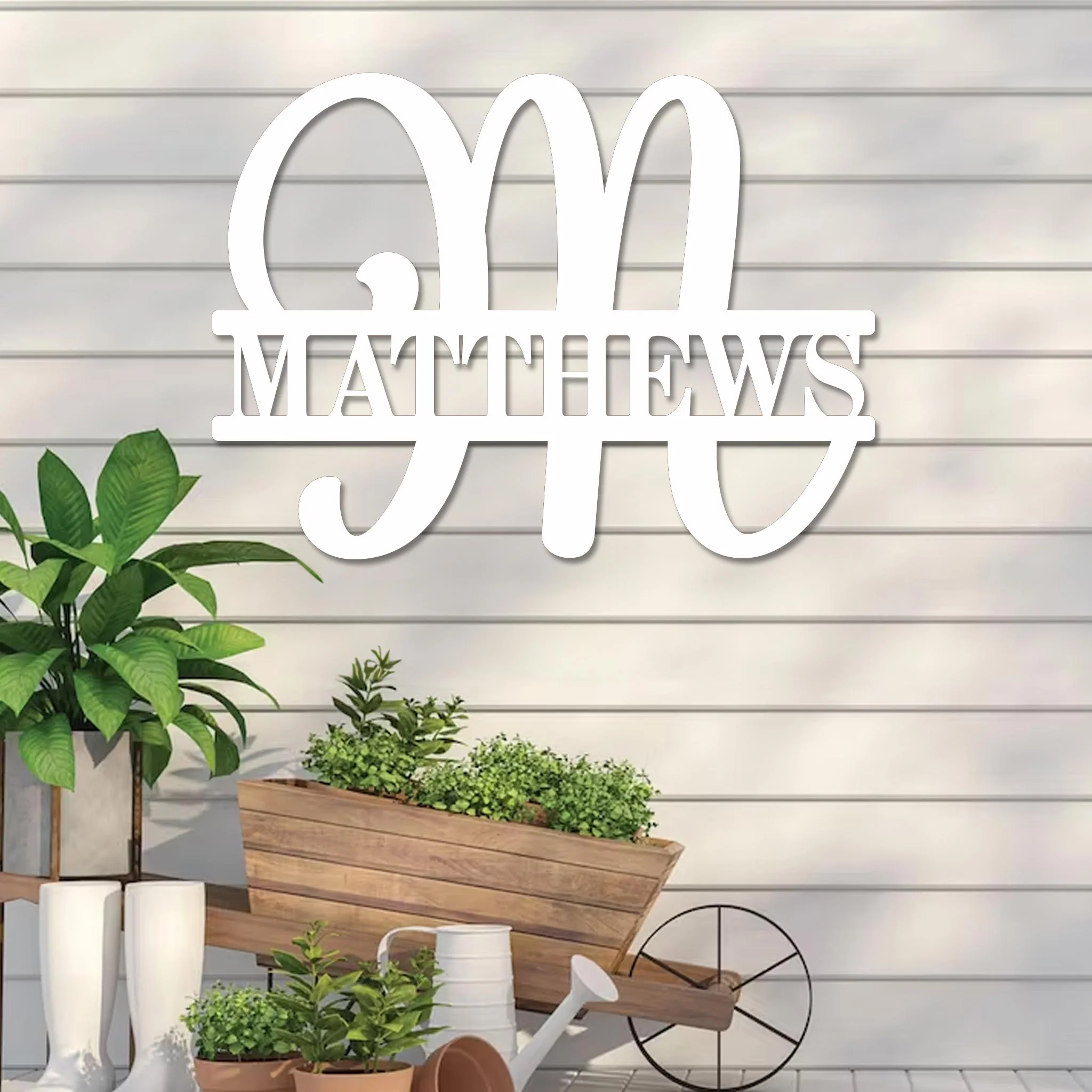 Fancy Split Monogram Sign - Image 2
