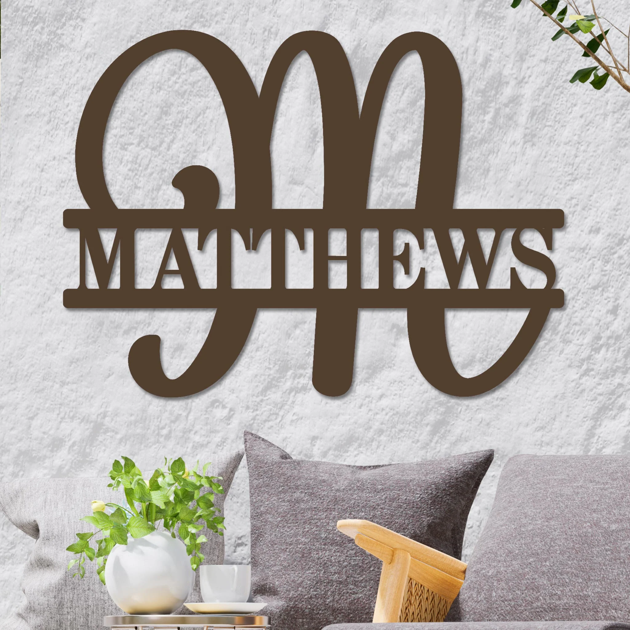 Fancy Split Monogram Sign - Image 5