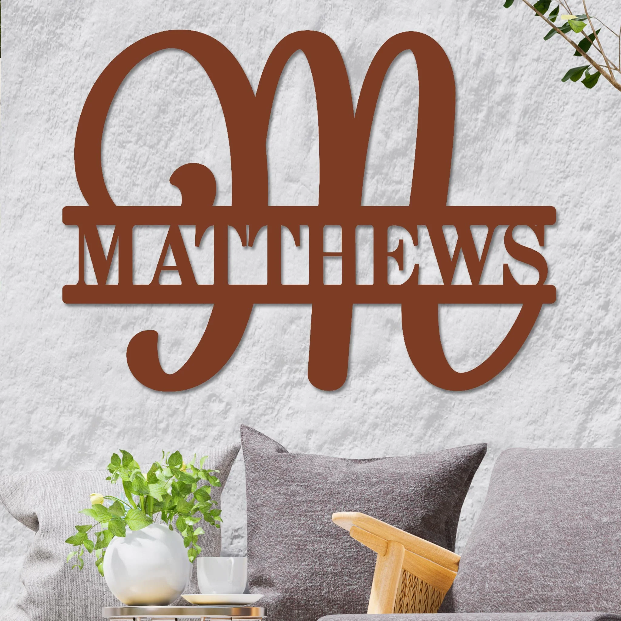 Fancy Split Monogram Sign - Image 6