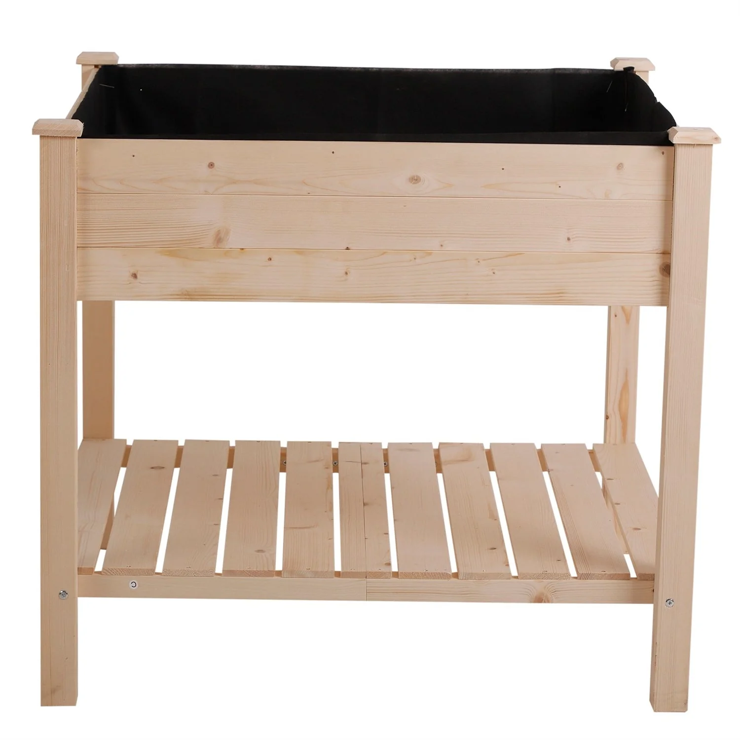 FarmHome Square Fir Wooden Raised Garden Planter Box - Image 3