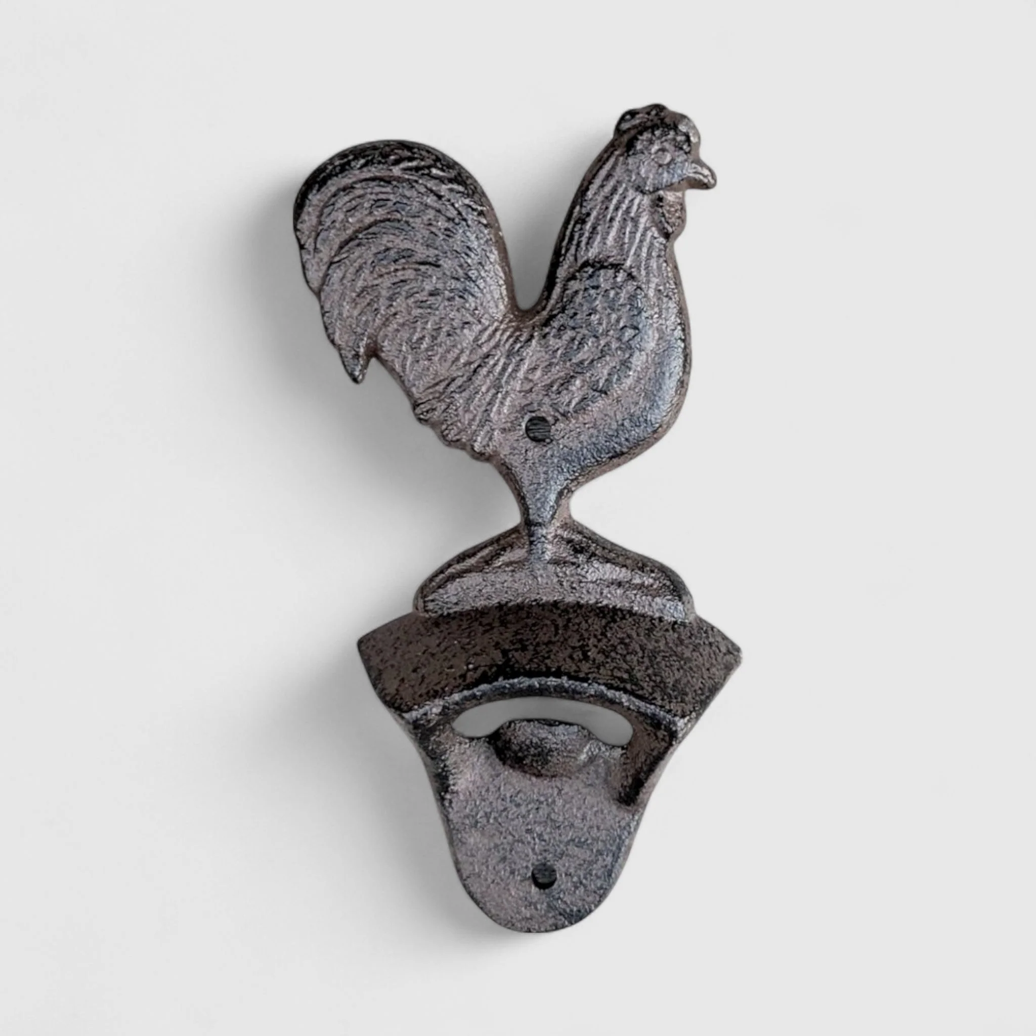 Rooster Bottle Opener, Farmhouse Cast Iron Kitchen & Bar Decor - Image 2