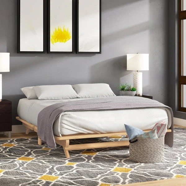 Farmhouse Queen Size Solid Wood Platform Bed Made in USA - Image 3