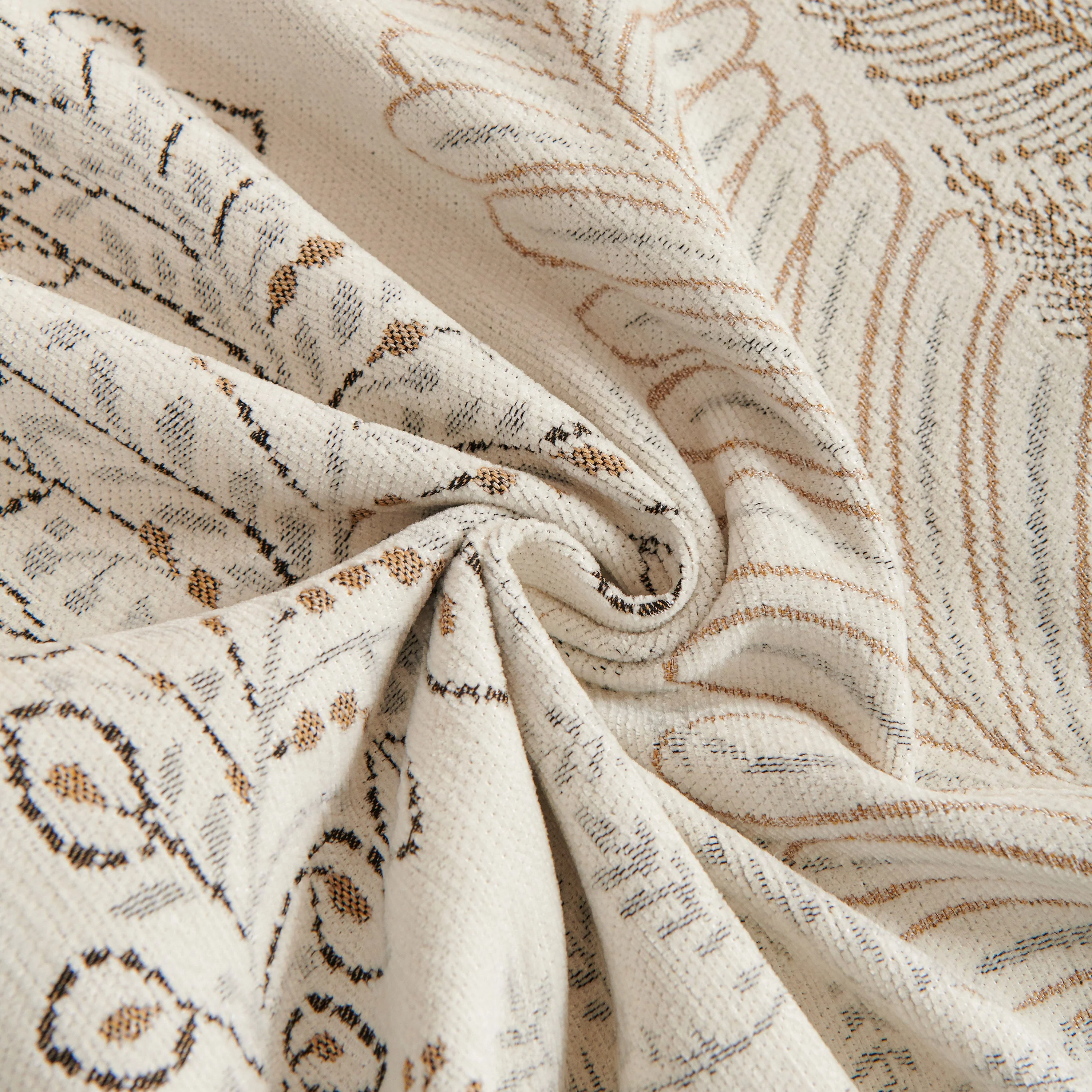 Farmhouse Ruffled Lace Sofa Slipcover Vintage Furniture Protector with Botanical Print - Image 45