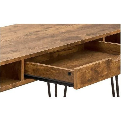 Farmhouse Rustic Home Office 1 Drawer Writing Desk - Image 3