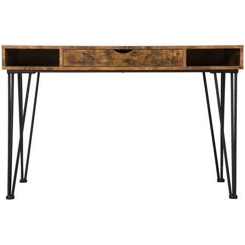 Farmhouse Rustic Home Office 1 Drawer Writing Desk - Image 4