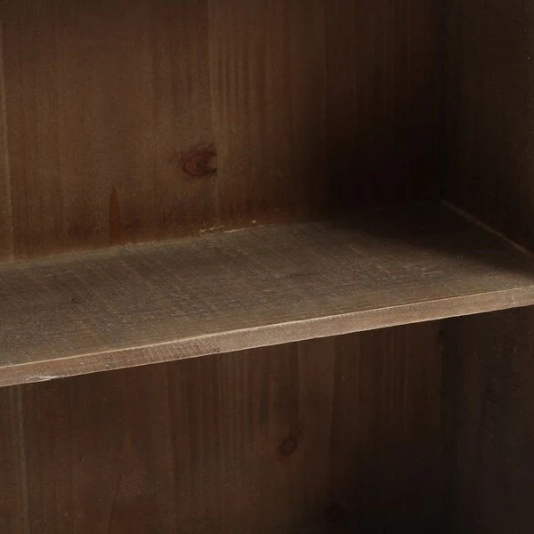 Farmhouse Sliding Bathroom Wall Mounted Cabinet 2-Doors & Shelves - Image 4