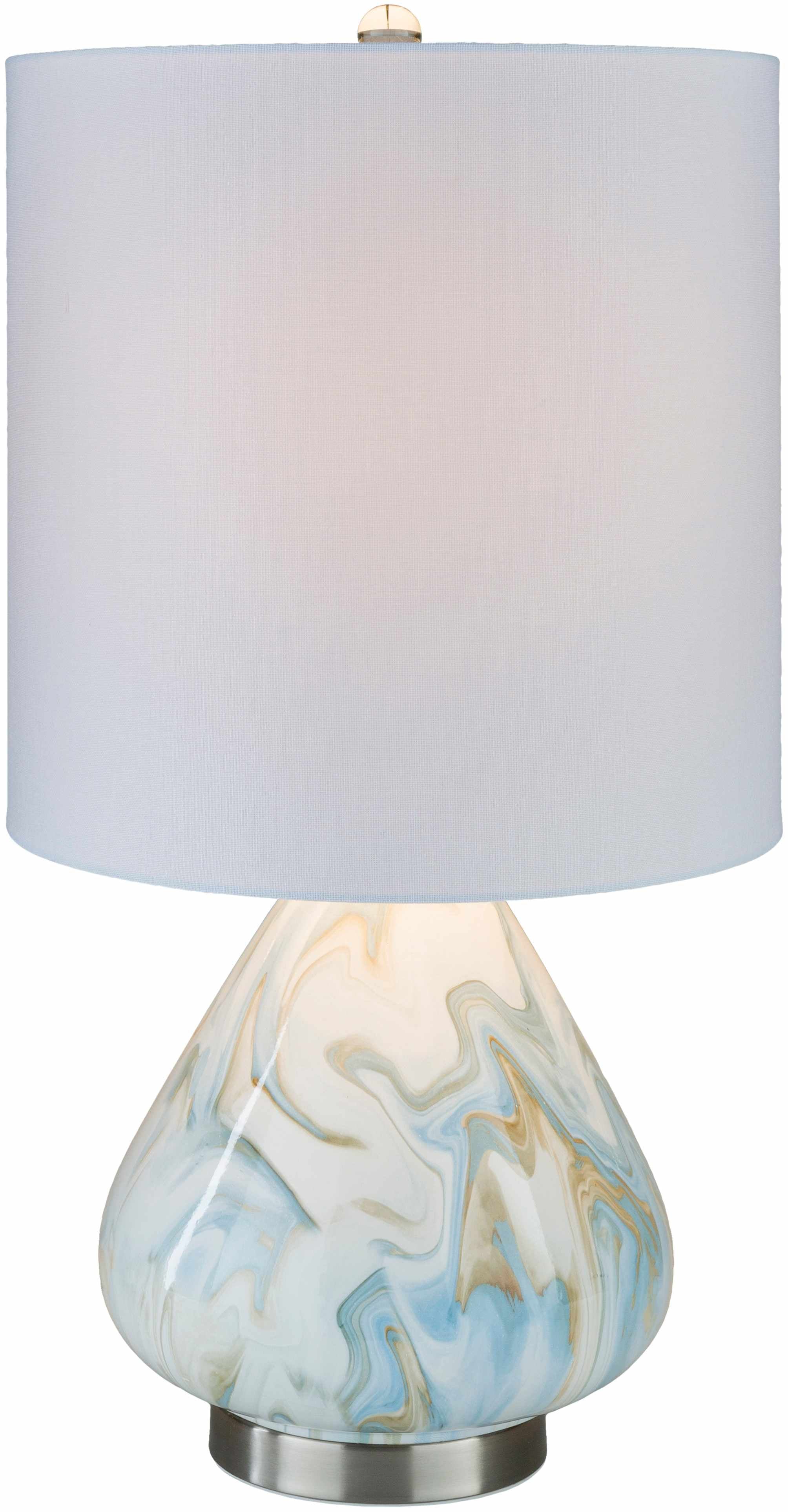 Farnborough Marble Ceramic Table Lamp - Image 12