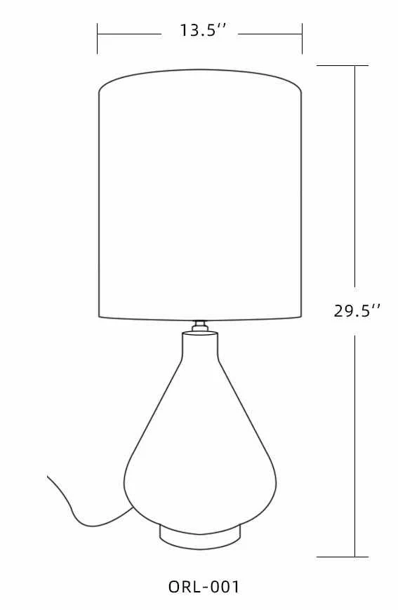 Farnborough Marble Ceramic Table Lamp - Image 8