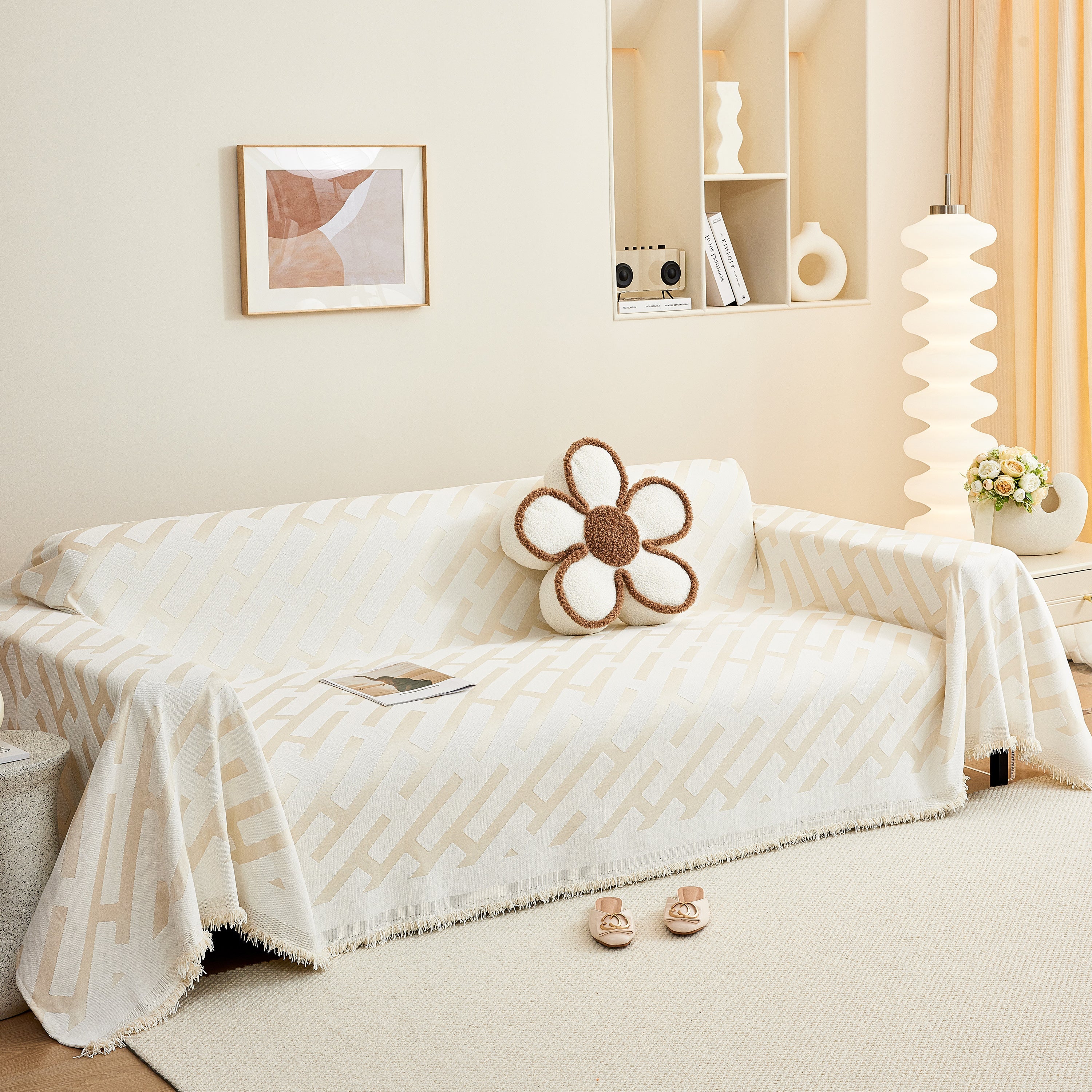 Fashion Chenille Couch Cover Blanket, Couch Non Slip Covers for Sectionals, Pet Friendly Couch Covers - Image 34
