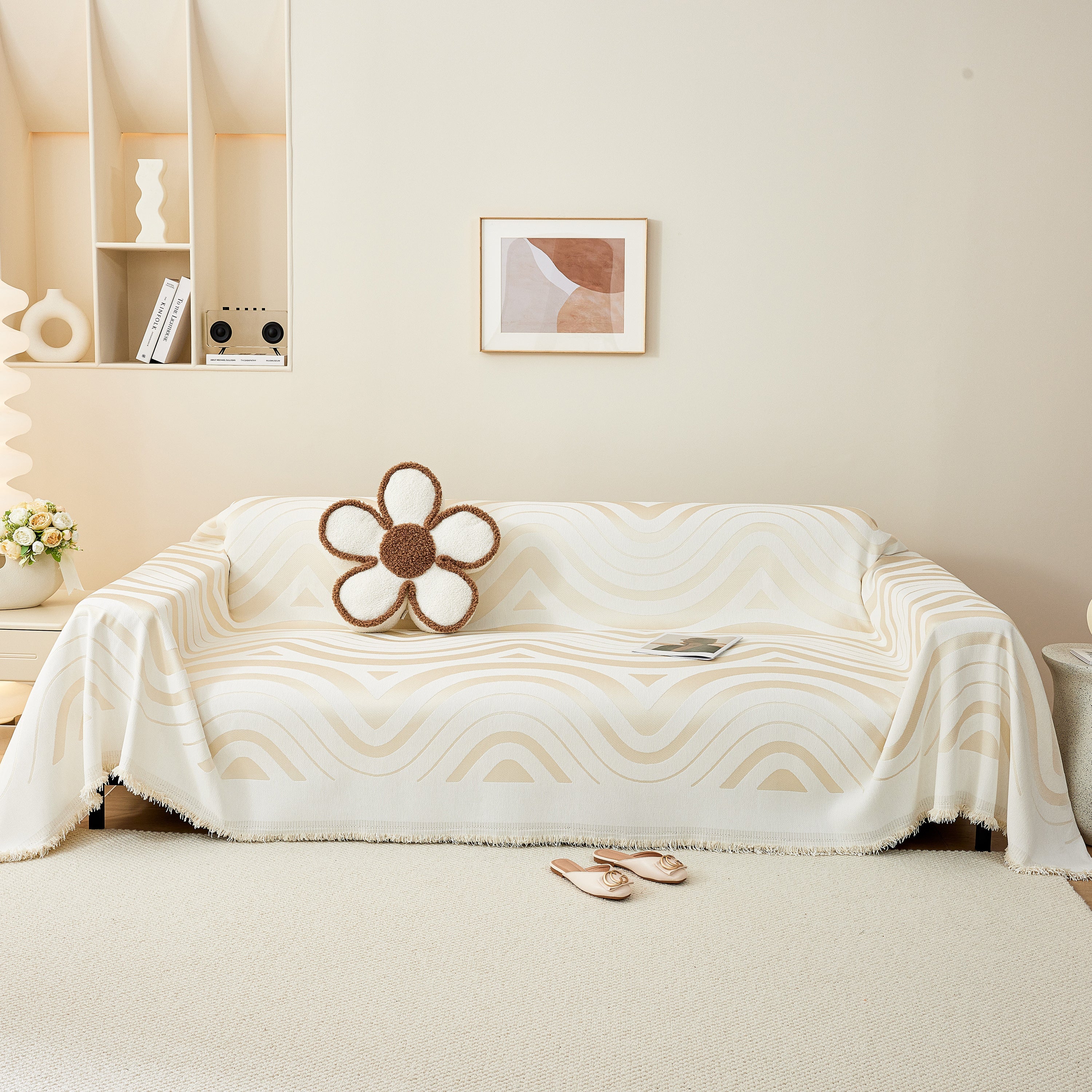 Fashion Chenille Couch Cover Blanket, Couch Non Slip Covers for Sectionals, Pet Friendly Couch Covers - Image 9