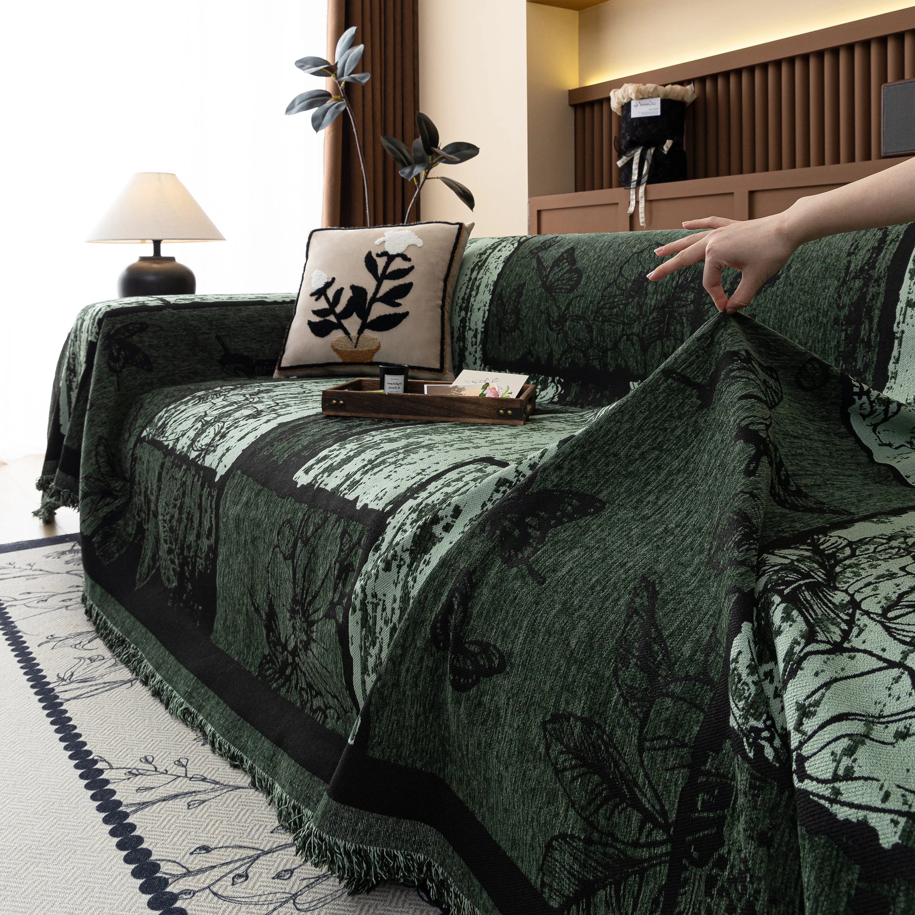 Fashion Couch Cover Blanket Bohemian Sectional Sofa Protector Furniture Covers for Sofas - Image 54