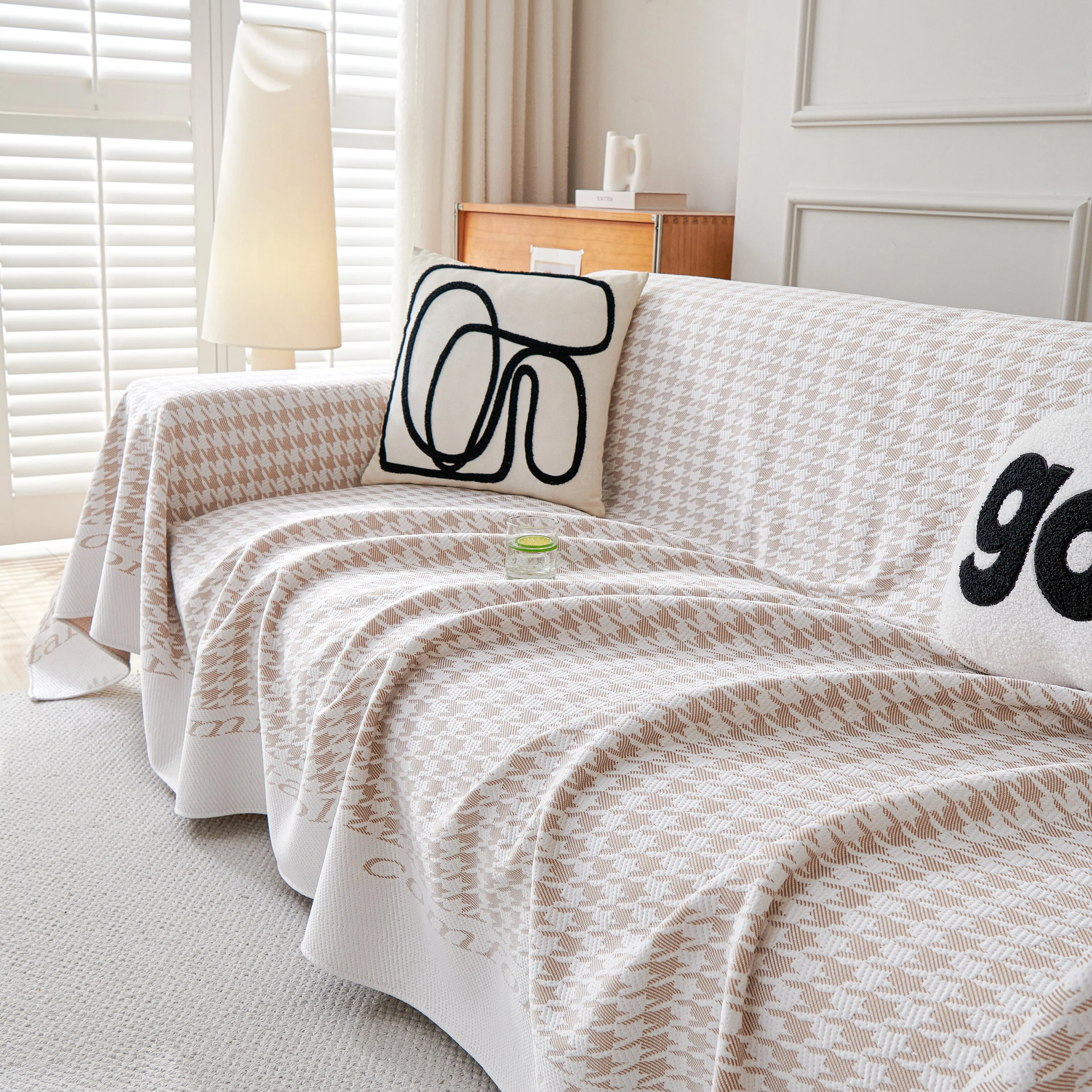 Fashion Couch Cover Blanket, Cooling Breathable Couch Cover Sofa Throw Cover X-Large Sofa Slipcover - Image 29