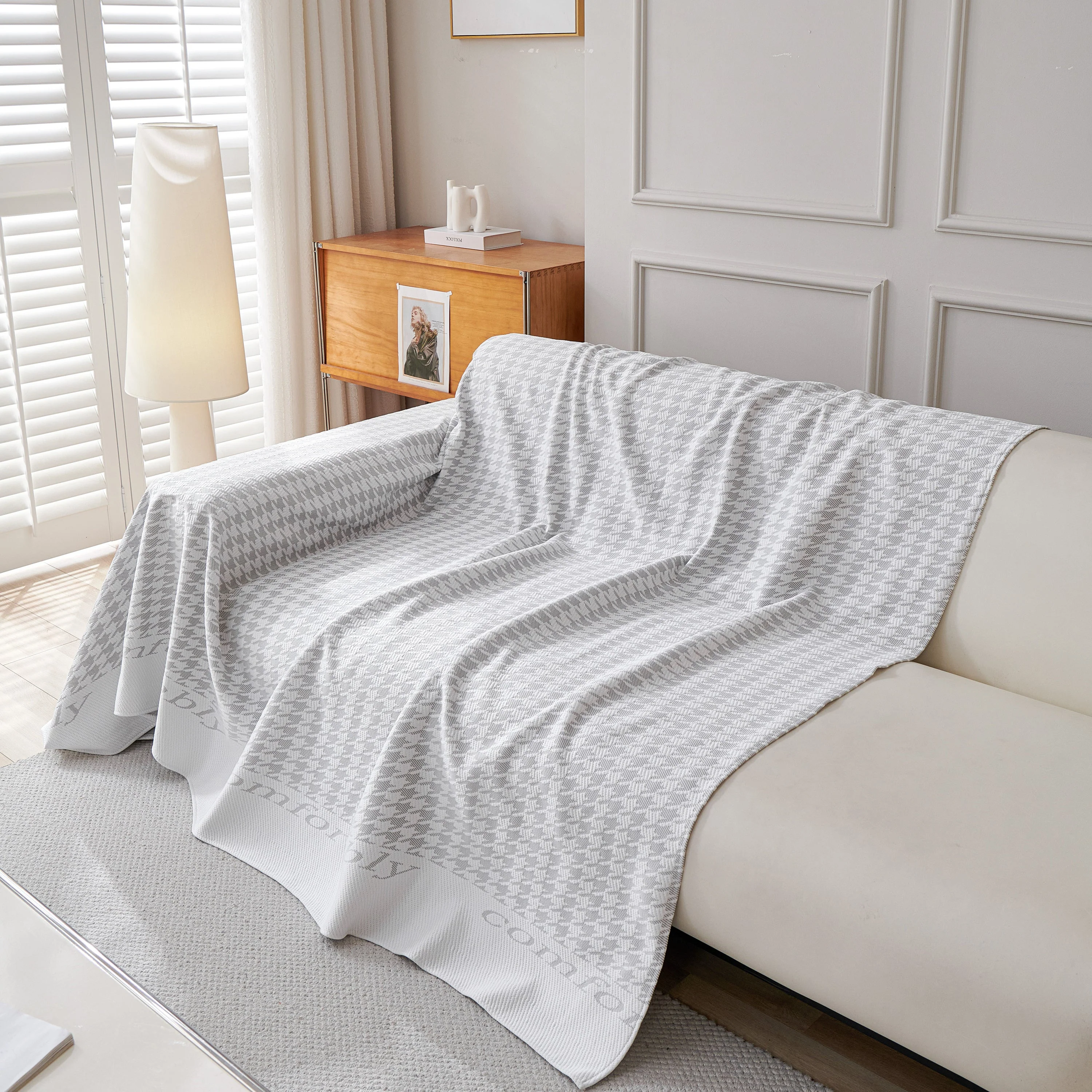 Fashion Couch Cover Blanket, Cooling Breathable Couch Cover Sofa Throw Cover X-Large Sofa Slipcover - Image 44