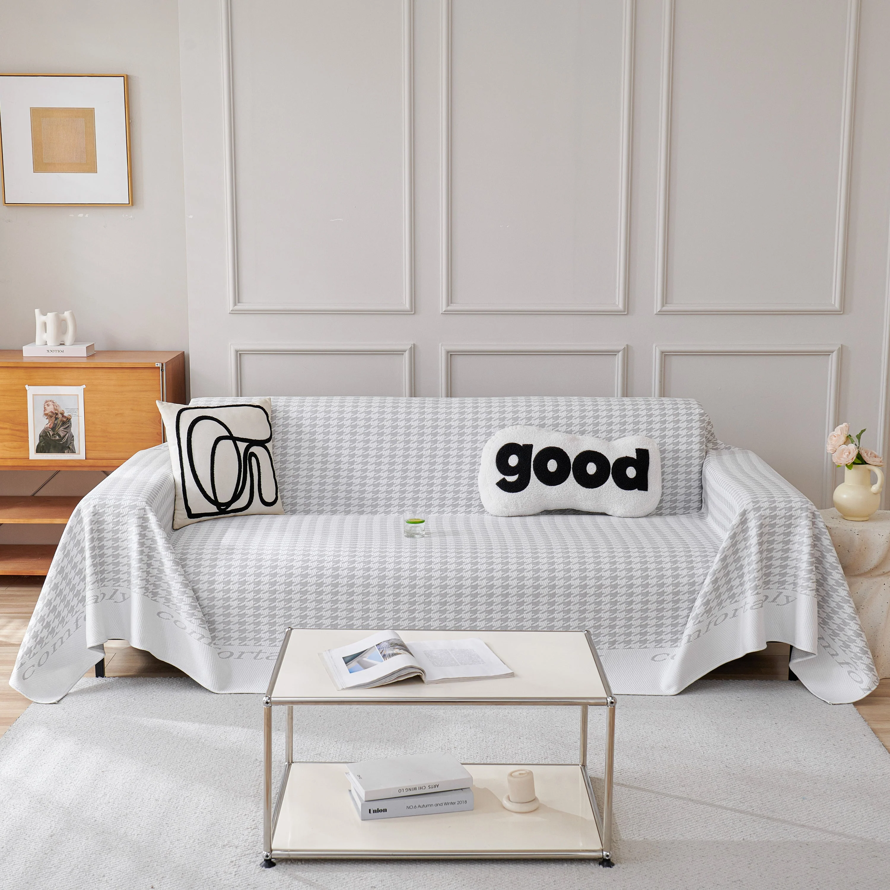 Fashion Couch Cover Blanket, Cooling Breathable Couch Cover Sofa Throw Cover X-Large Sofa Slipcover - Image 45