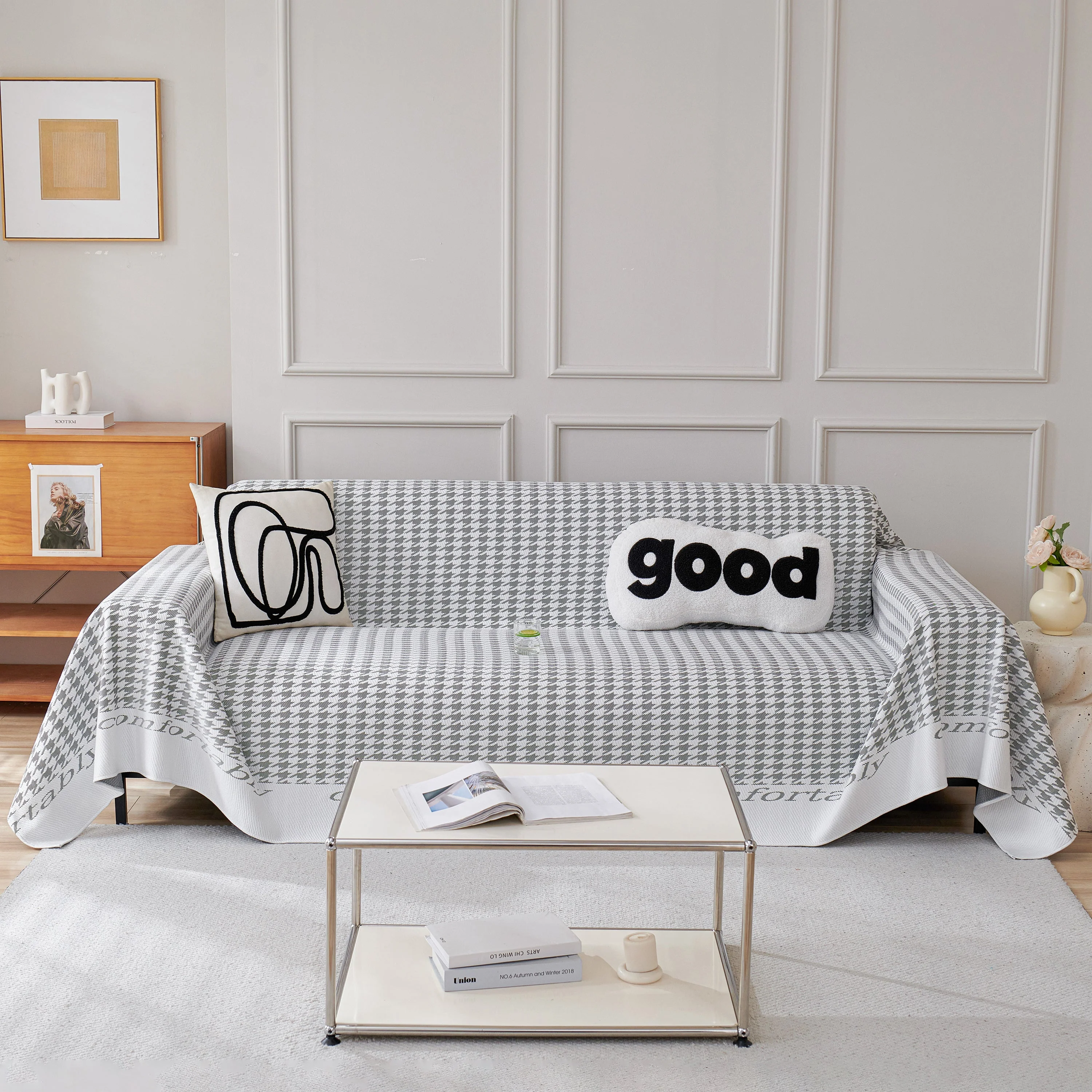 Fashion Couch Cover Blanket, Cooling Breathable Couch Cover Sofa Throw Cover X-Large Sofa Slipcover - Image 46