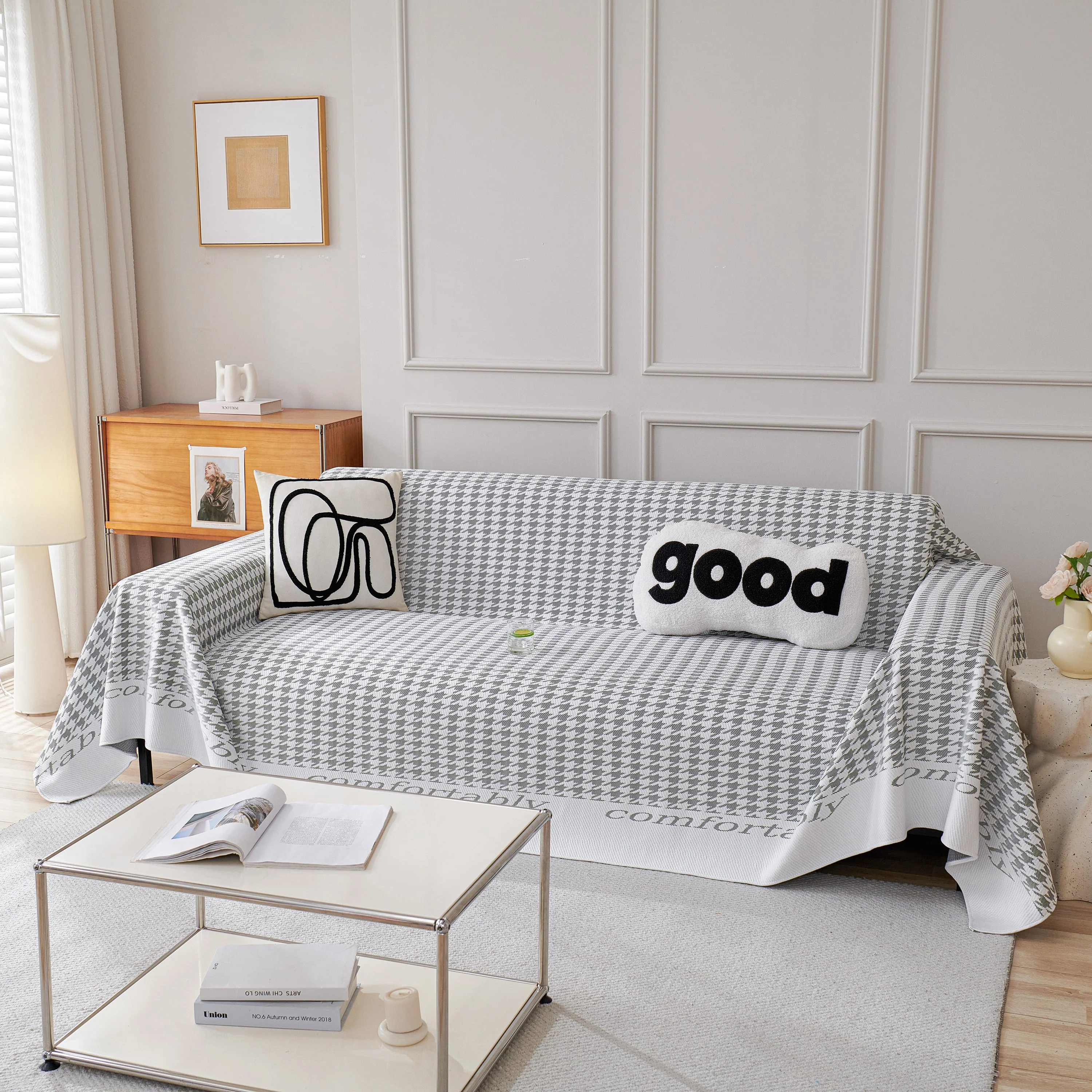 Fashion Couch Cover Blanket, Cooling Breathable Couch Cover Sofa Throw Cover X-Large Sofa Slipcover - Image 47