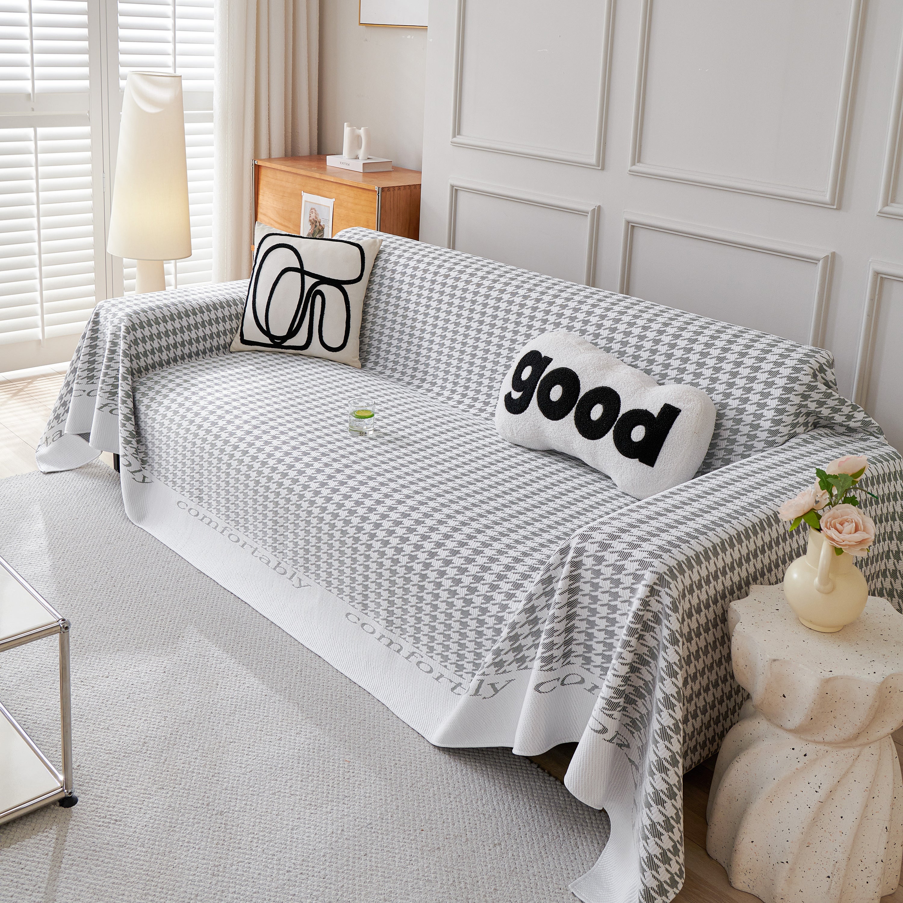Fashion Couch Cover Blanket, Cooling Breathable Couch Cover Sofa Throw Cover X-Large Sofa Slipcover - Image 48