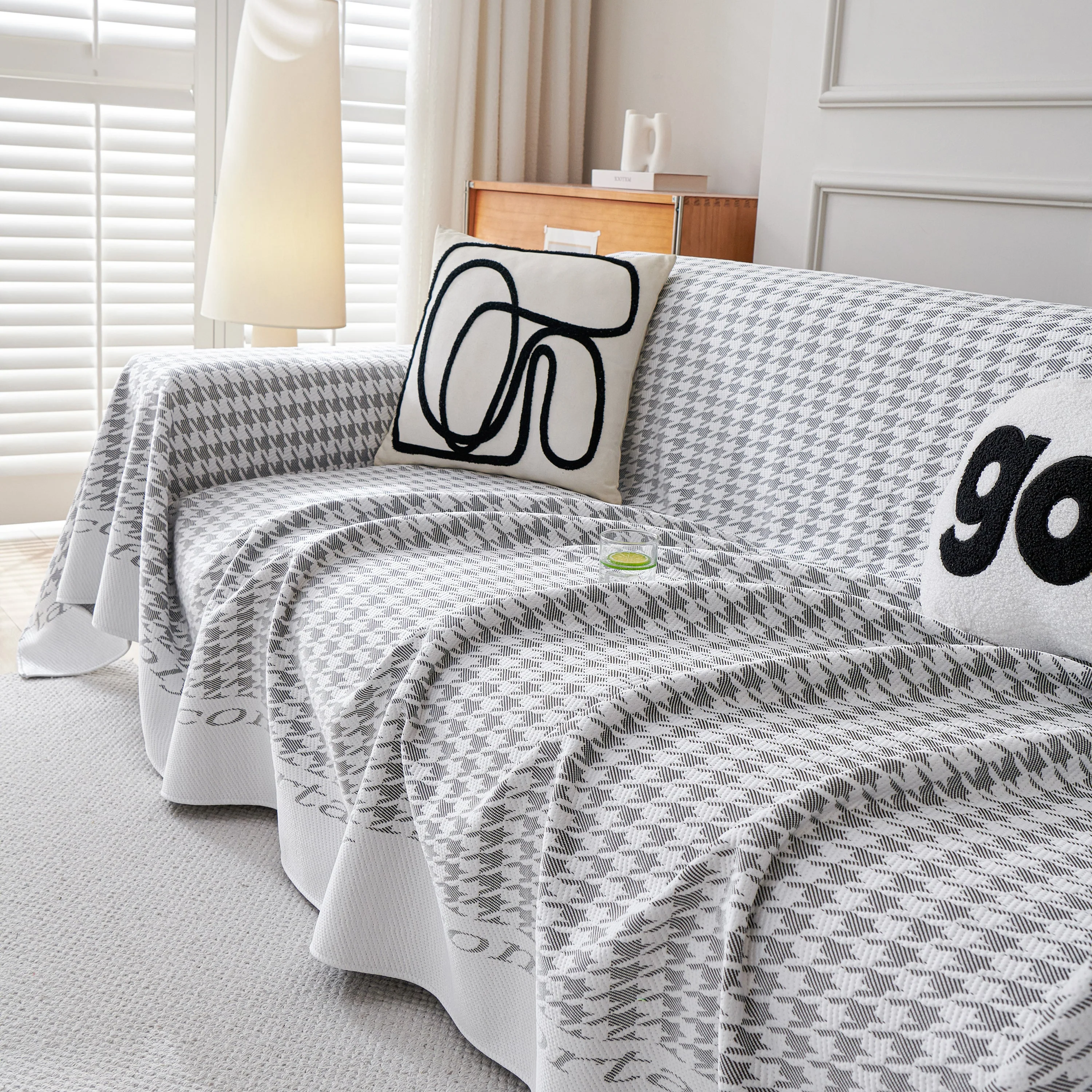 Fashion Couch Cover Blanket, Cooling Breathable Couch Cover Sofa Throw Cover X-Large Sofa Slipcover - Image 53