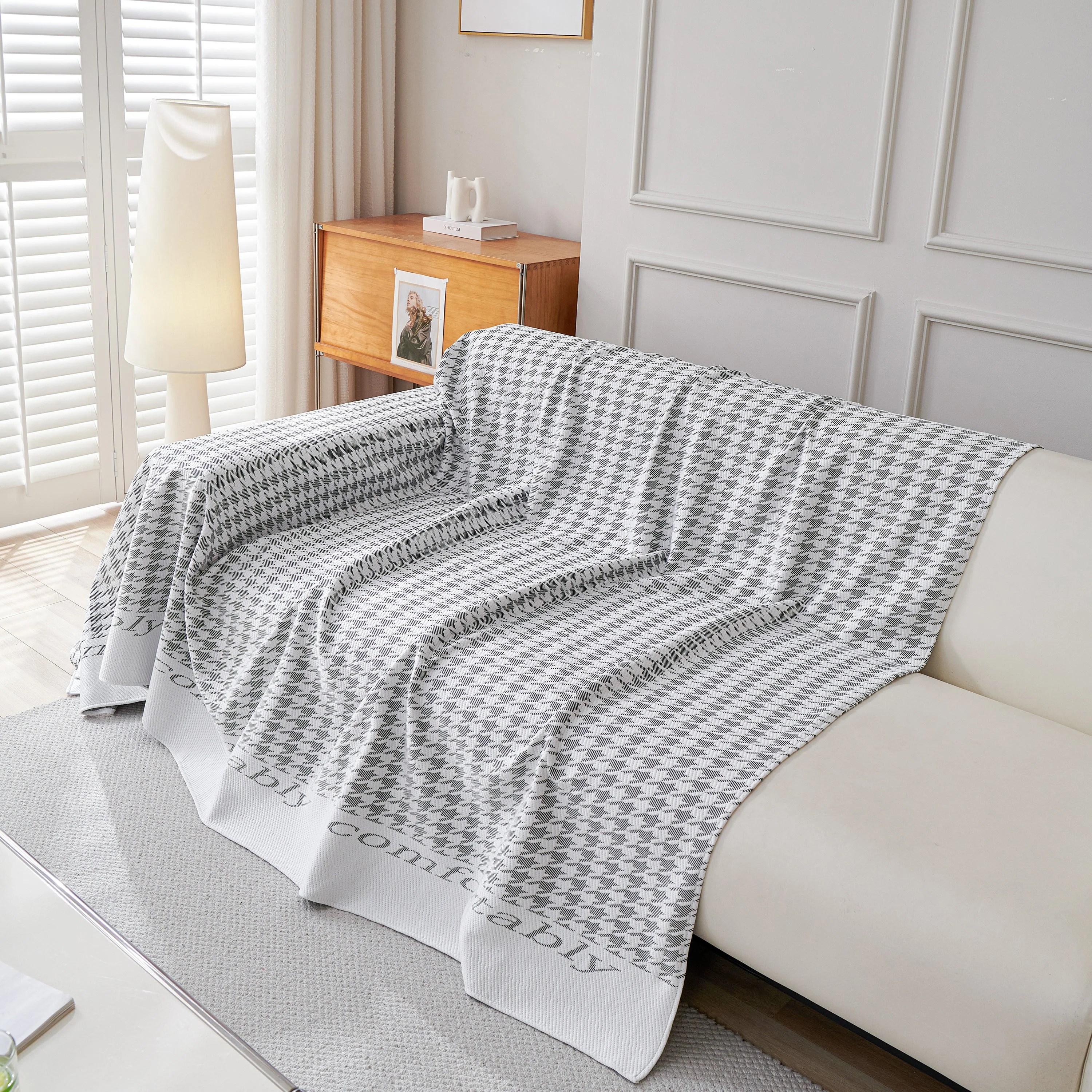 Fashion Couch Cover Blanket, Cooling Breathable Couch Cover Sofa Throw Cover X-Large Sofa Slipcover - Image 57