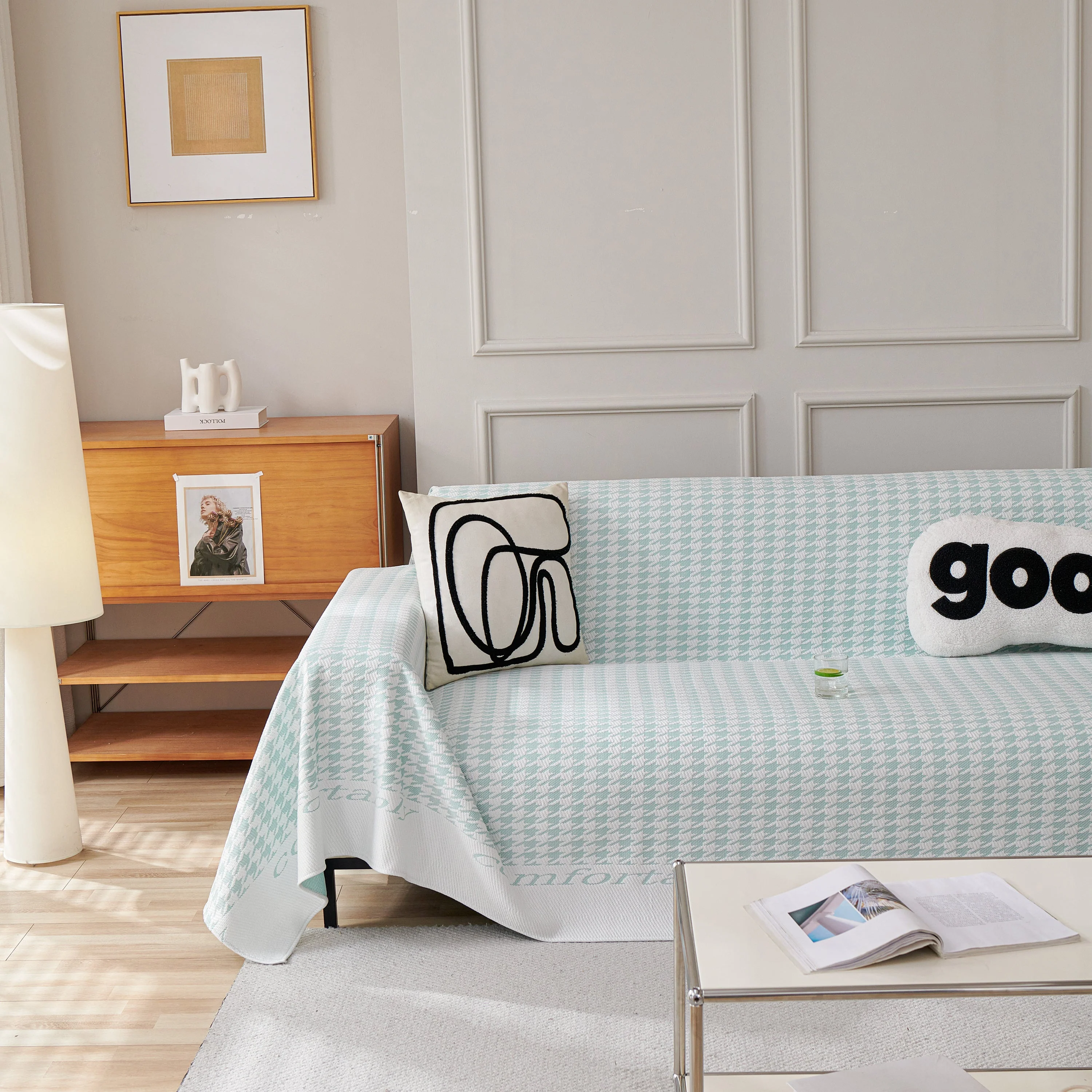 Fashion Couch Cover Blanket, Cooling Breathable Couch Cover Sofa Throw Cover X-Large Sofa Slipcover - Image 9
