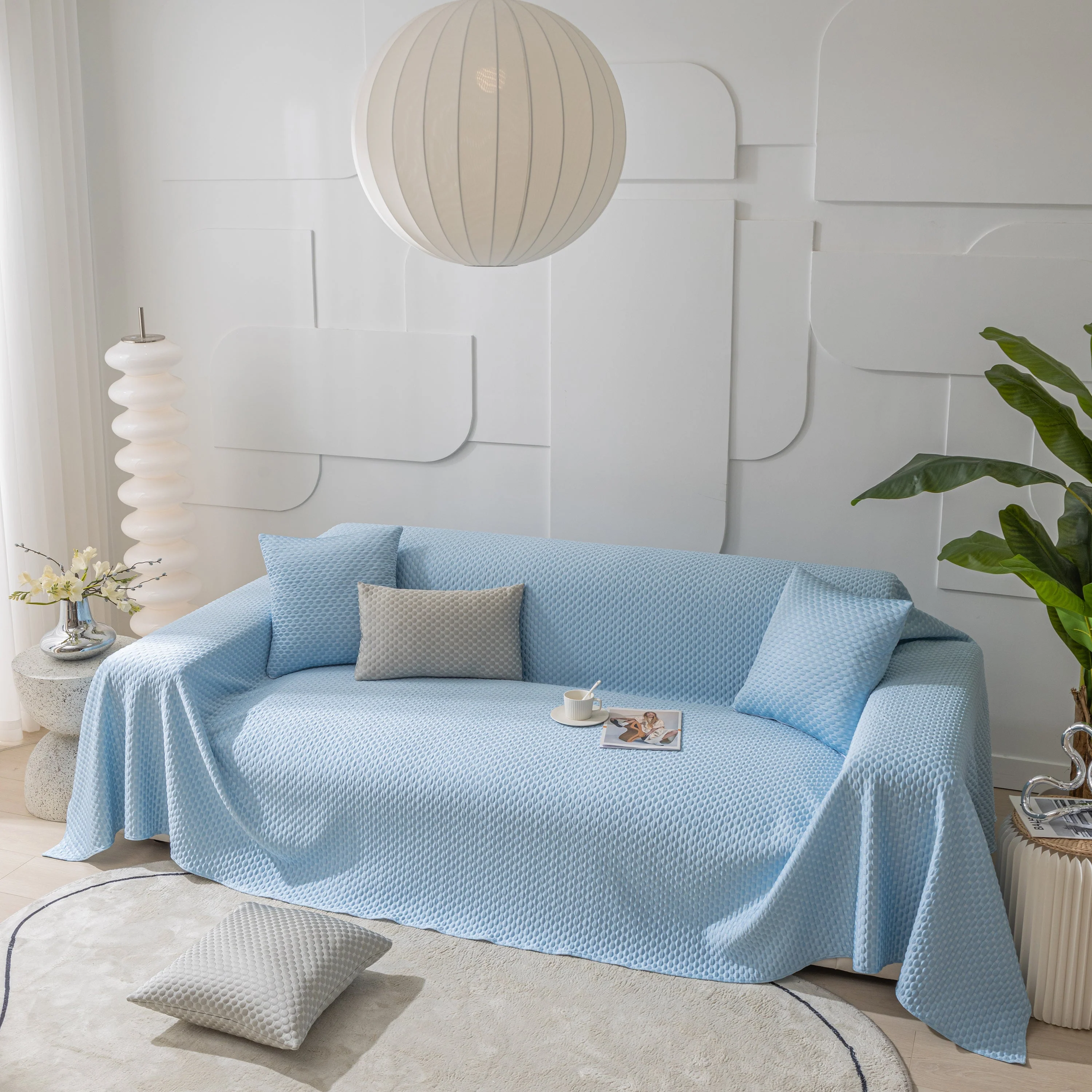 FASHION Granular Textured Sofa Couch Covers, L Shape Sectional Couch Covers, Sofa Covers for Living Room - Image 10