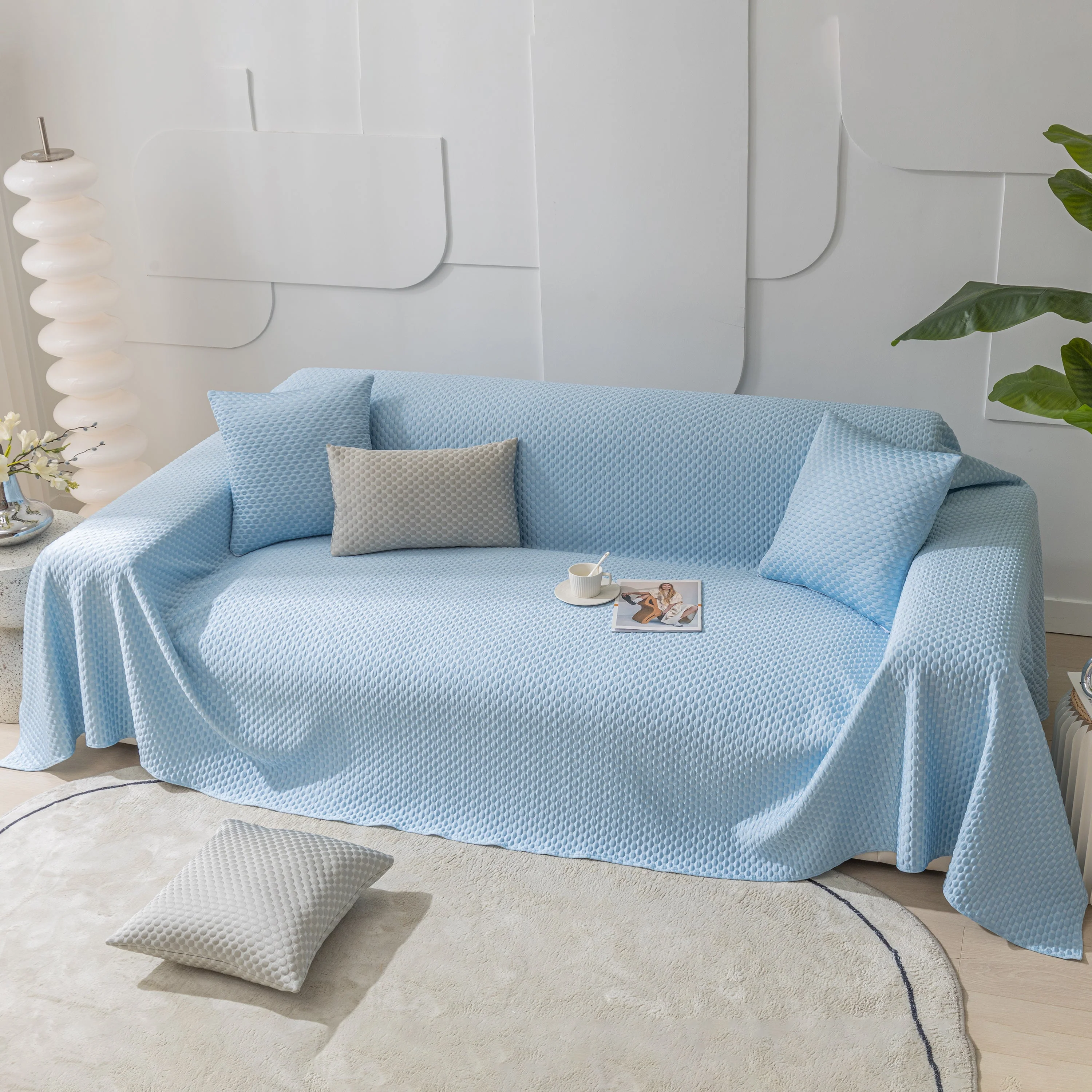 FASHION Granular Textured Sofa Couch Covers, L Shape Sectional Couch Covers, Sofa Covers for Living Room - Image 11