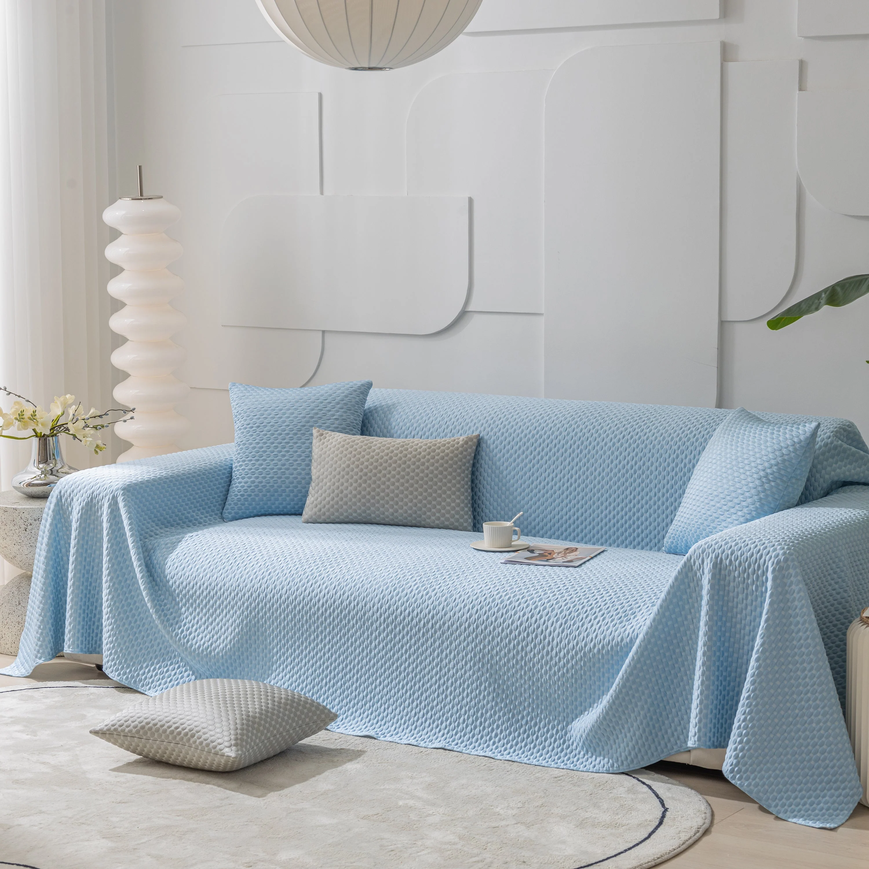 FASHION Granular Textured Sofa Couch Covers, L Shape Sectional Couch Covers, Sofa Covers for Living Room - Image 21