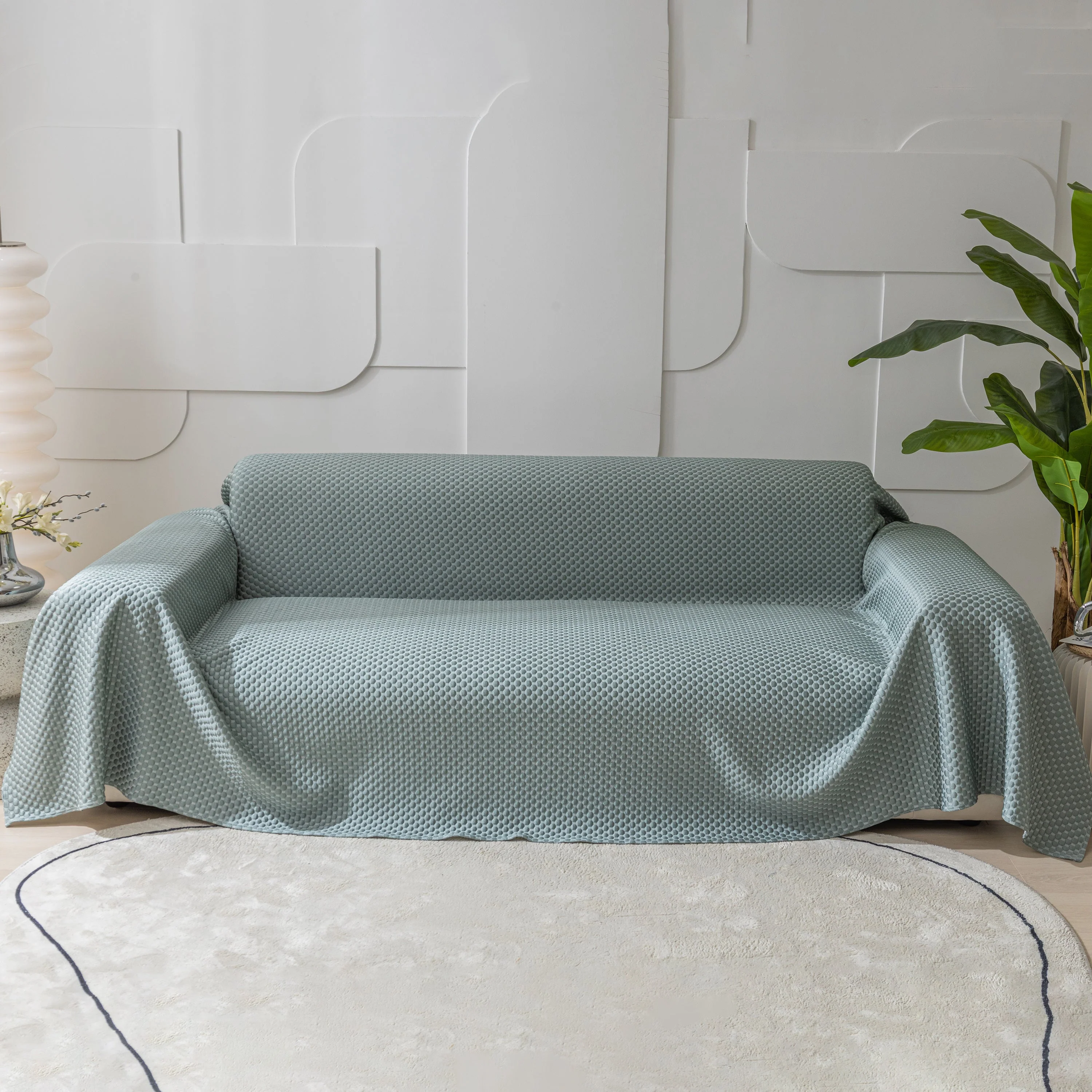 FASHION Granular Textured Sofa Couch Covers, L Shape Sectional Couch Covers, Sofa Covers for Living Room - Image 24