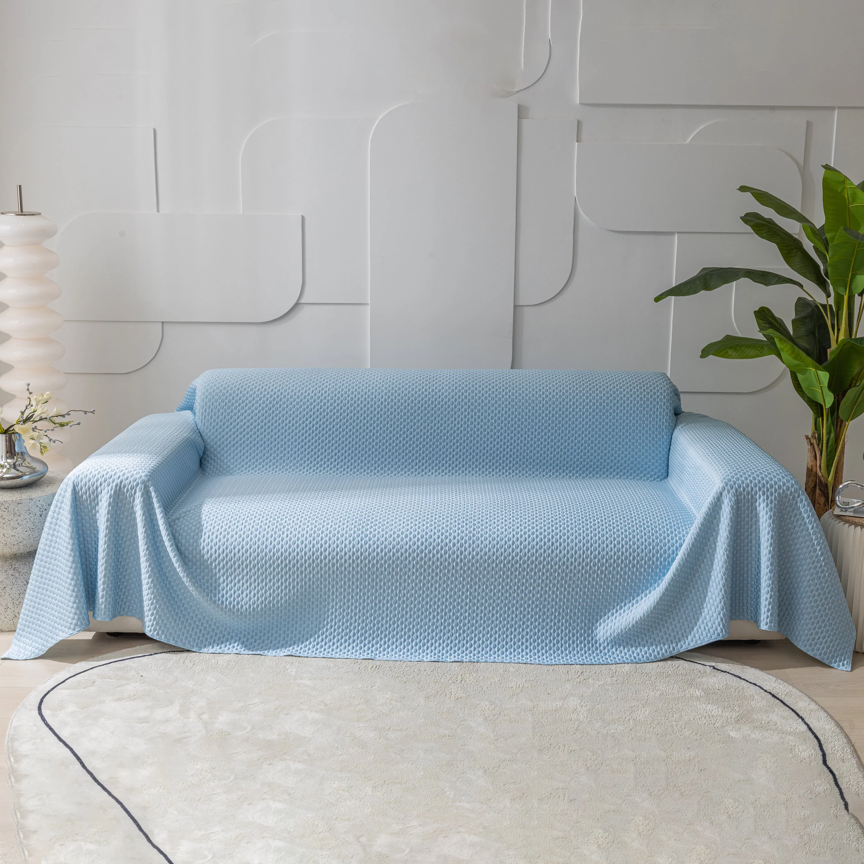 FASHION Granular Textured Sofa Couch Covers, L Shape Sectional Couch Covers, Sofa Covers for Living Room - Image 26