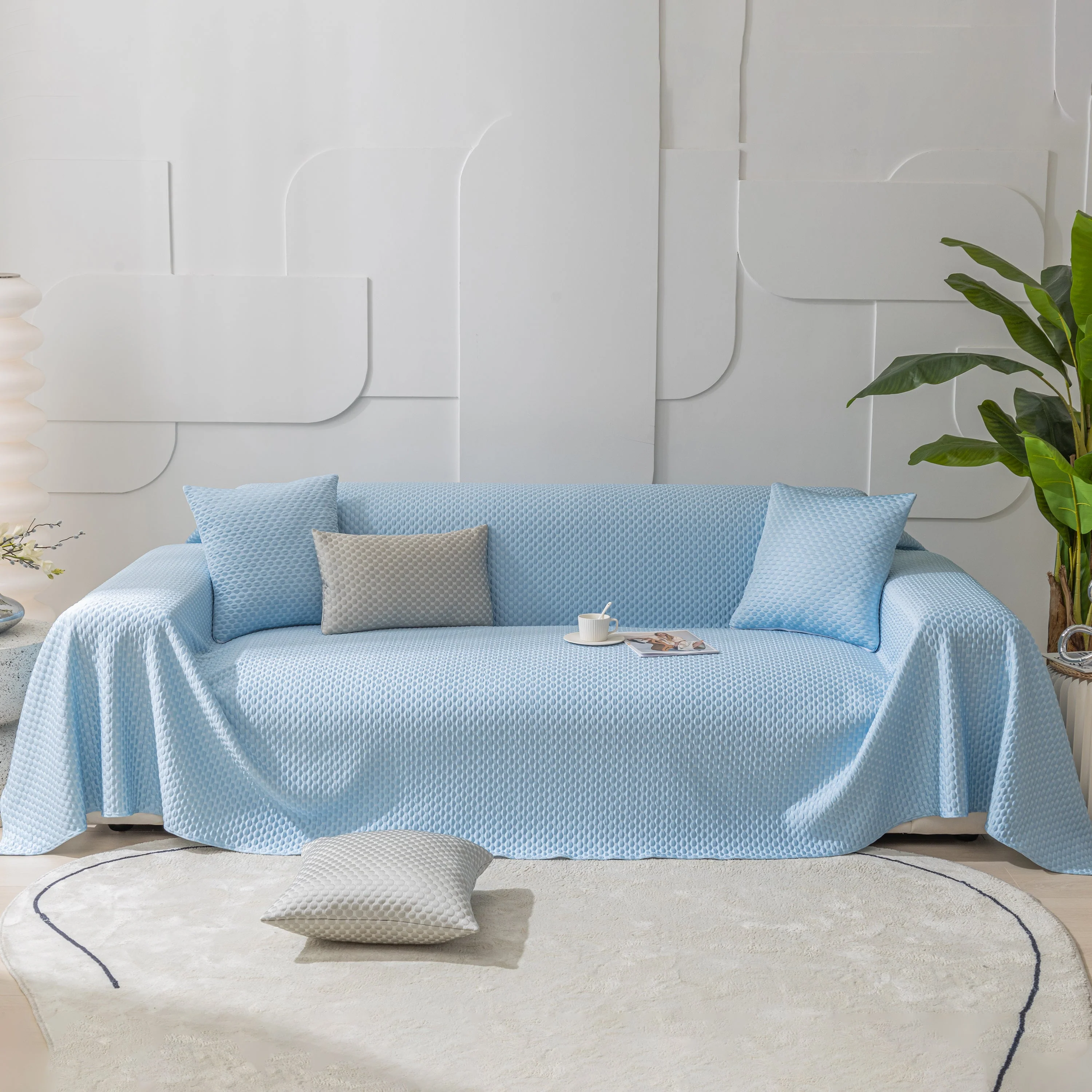 FASHION Granular Textured Sofa Couch Covers, L Shape Sectional Couch Covers, Sofa Covers for Living Room - Image 8