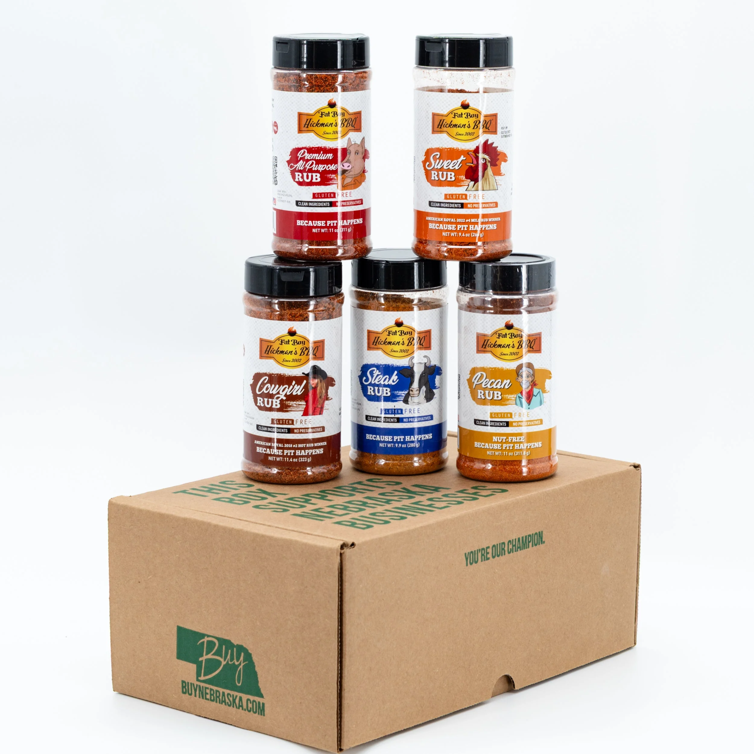 Fat Boy Hickman's BBQ Seasoning Variety Pack | Top Sellers | Gluten Free | No Preservatives - Image 2