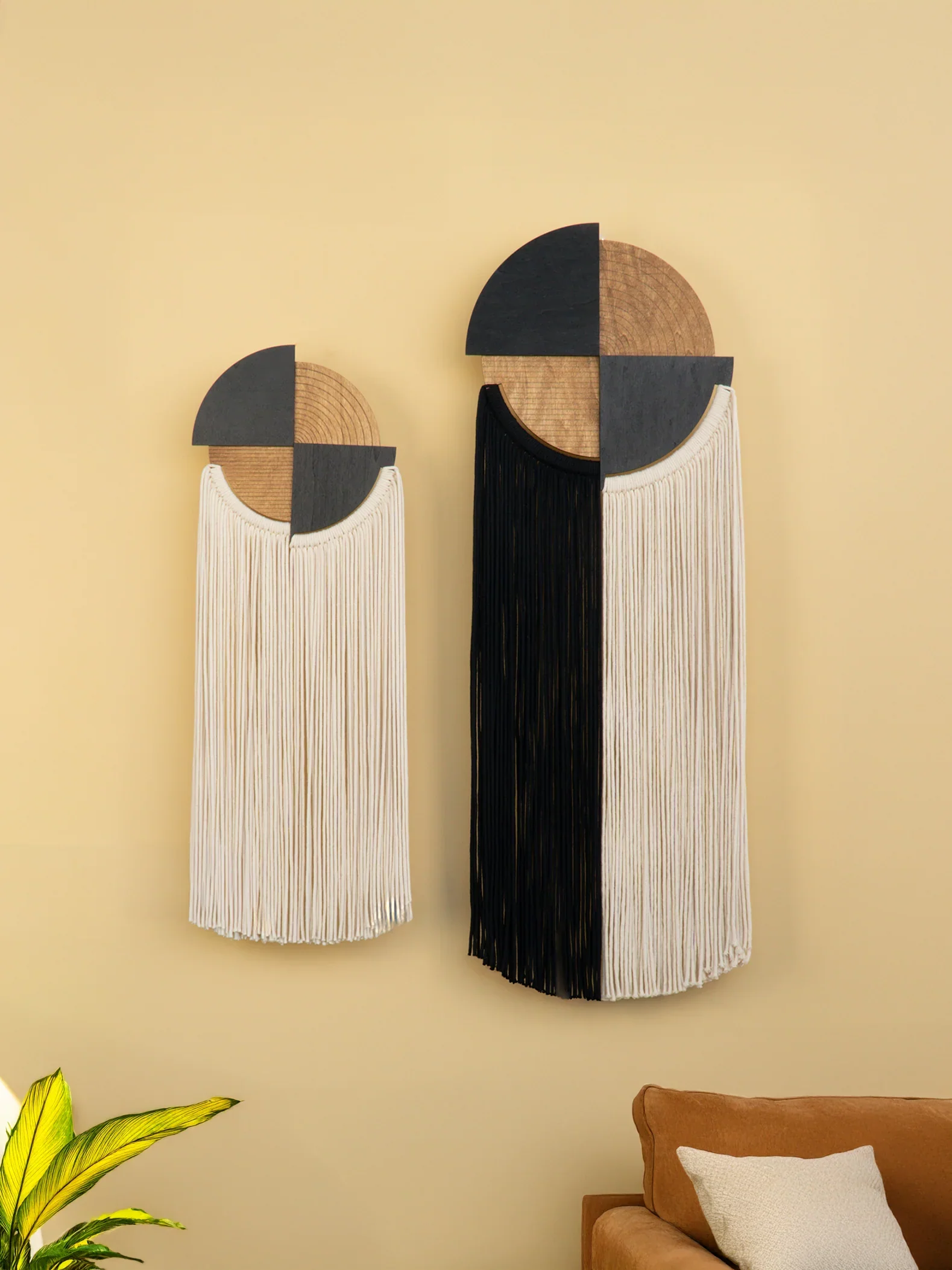 Fathom Macrame Fiber Wall Art (Y39) - Image 2