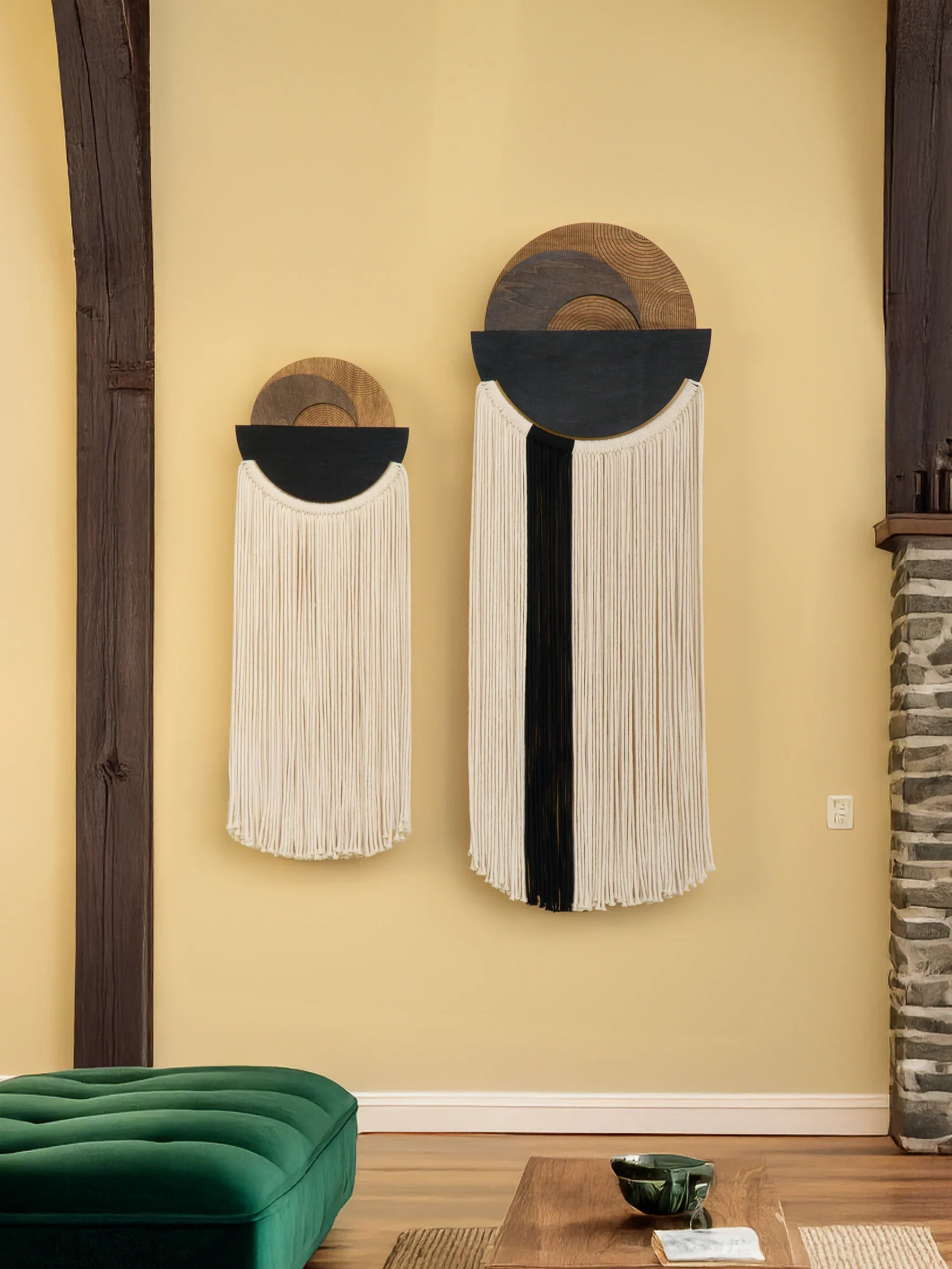Fathom Macrame Fiber Wall Art (Y41) - Image 2