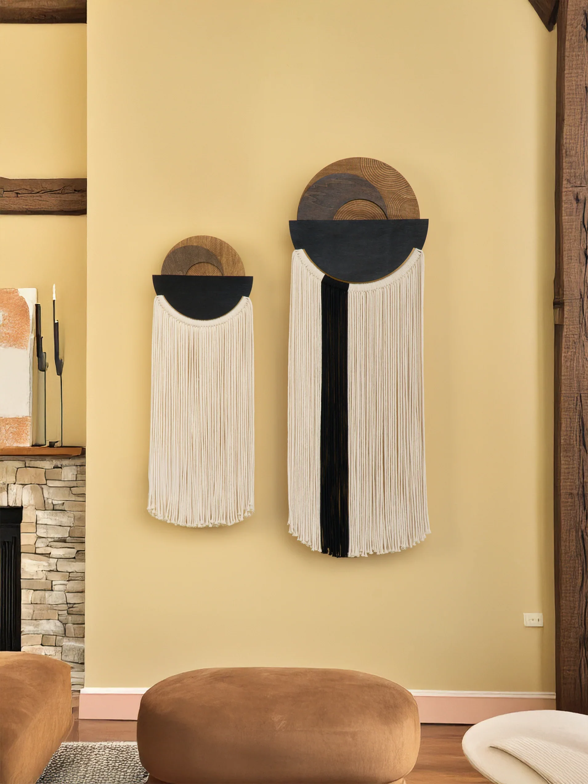 Fathom Macrame Fiber Wall Art (Y41) - Image 6