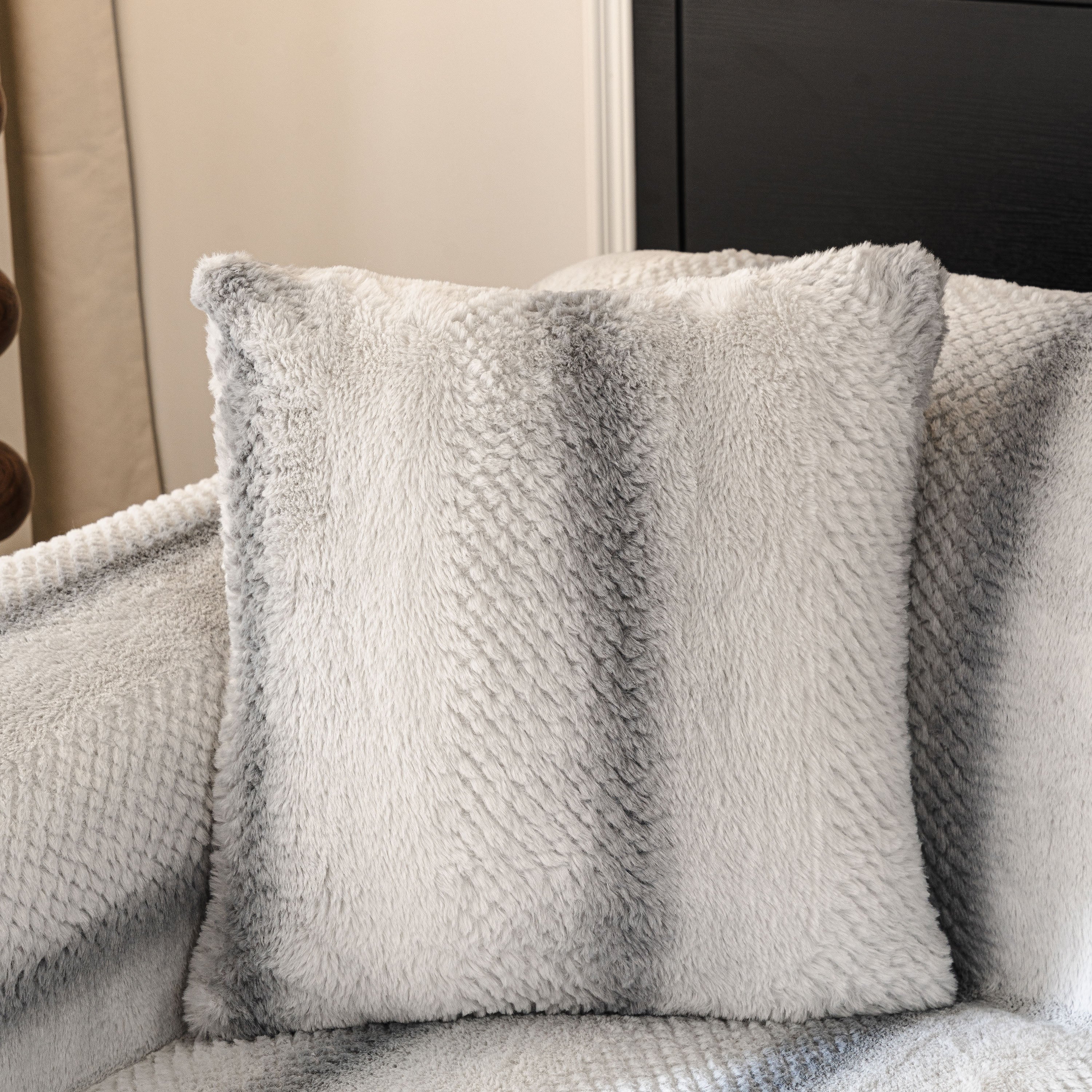 Faux Fur Sofa Cover Washable Furniture Protector for Sectional Warm & Fuzzy Slipcover - Image 11