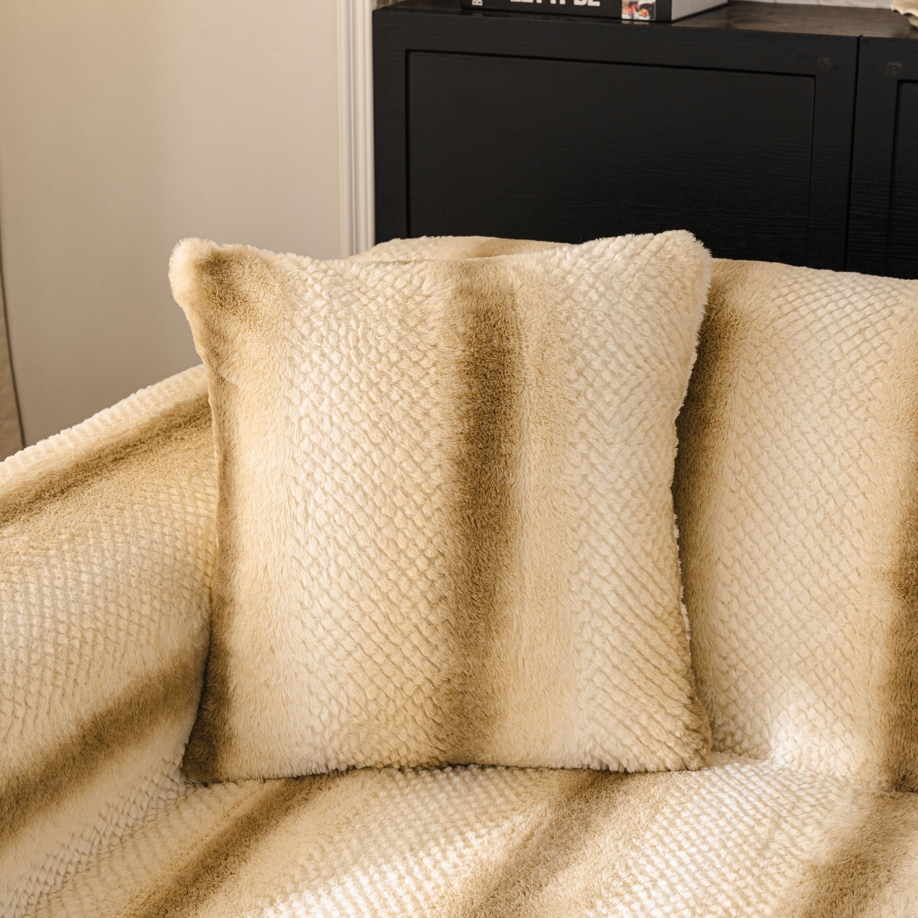 Faux Fur Sofa Cover Washable Furniture Protector for Sectional Warm & Fuzzy Slipcover - Image 56