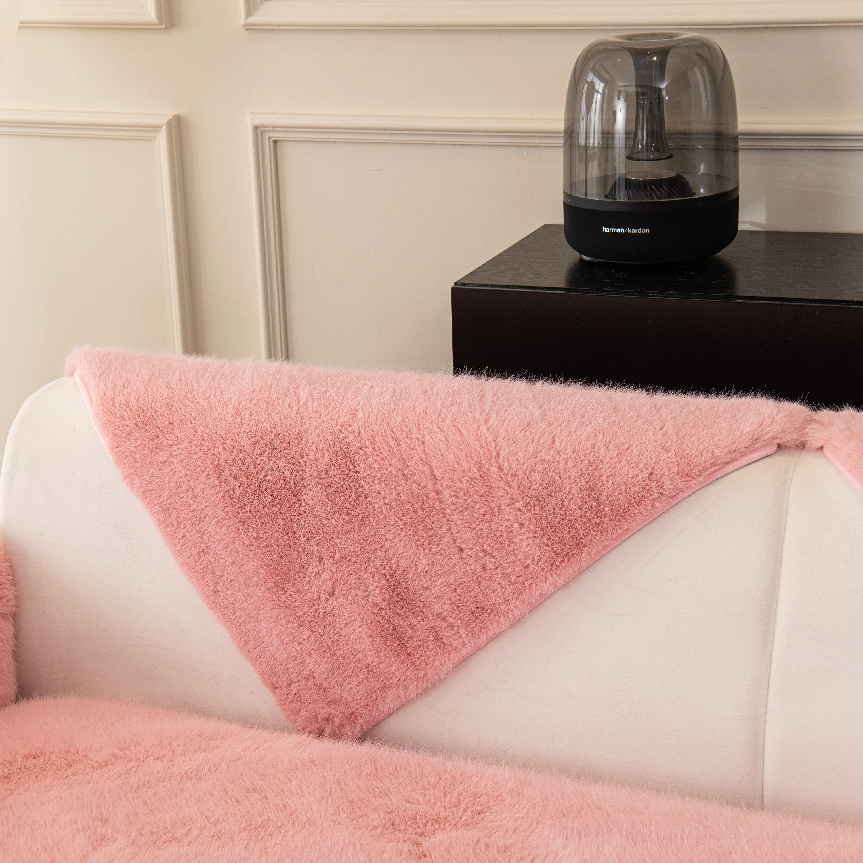 Faux Mink Velvet Luxury Fluffy Sofa Cushion, Winter Warm Thick Plush Non-slip Sofa Covers - Image 60
