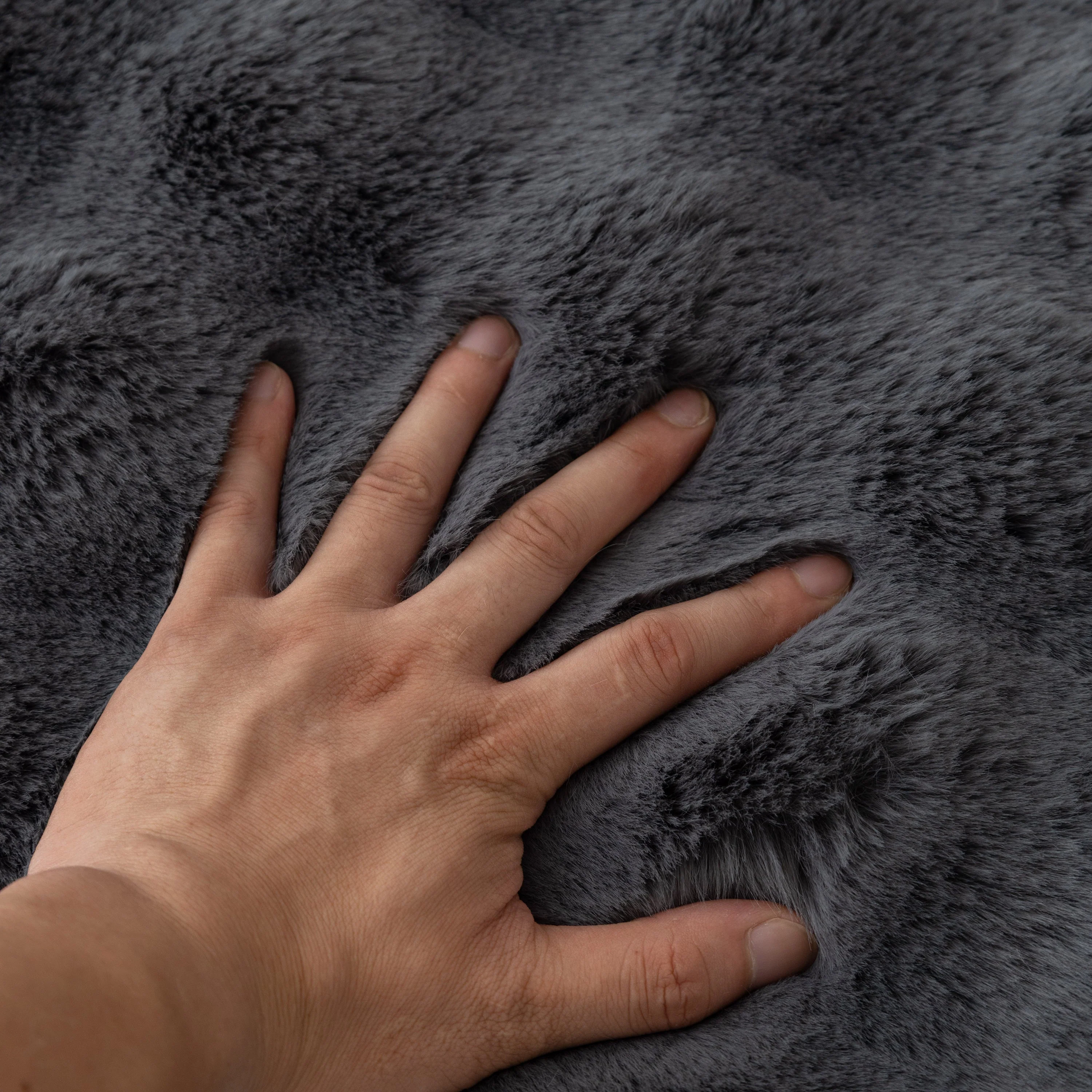 Faux Rabbit Fur Throws for Sofas, Stylish Throw Blankets for Couch and Couch Throw Cover - Image 54