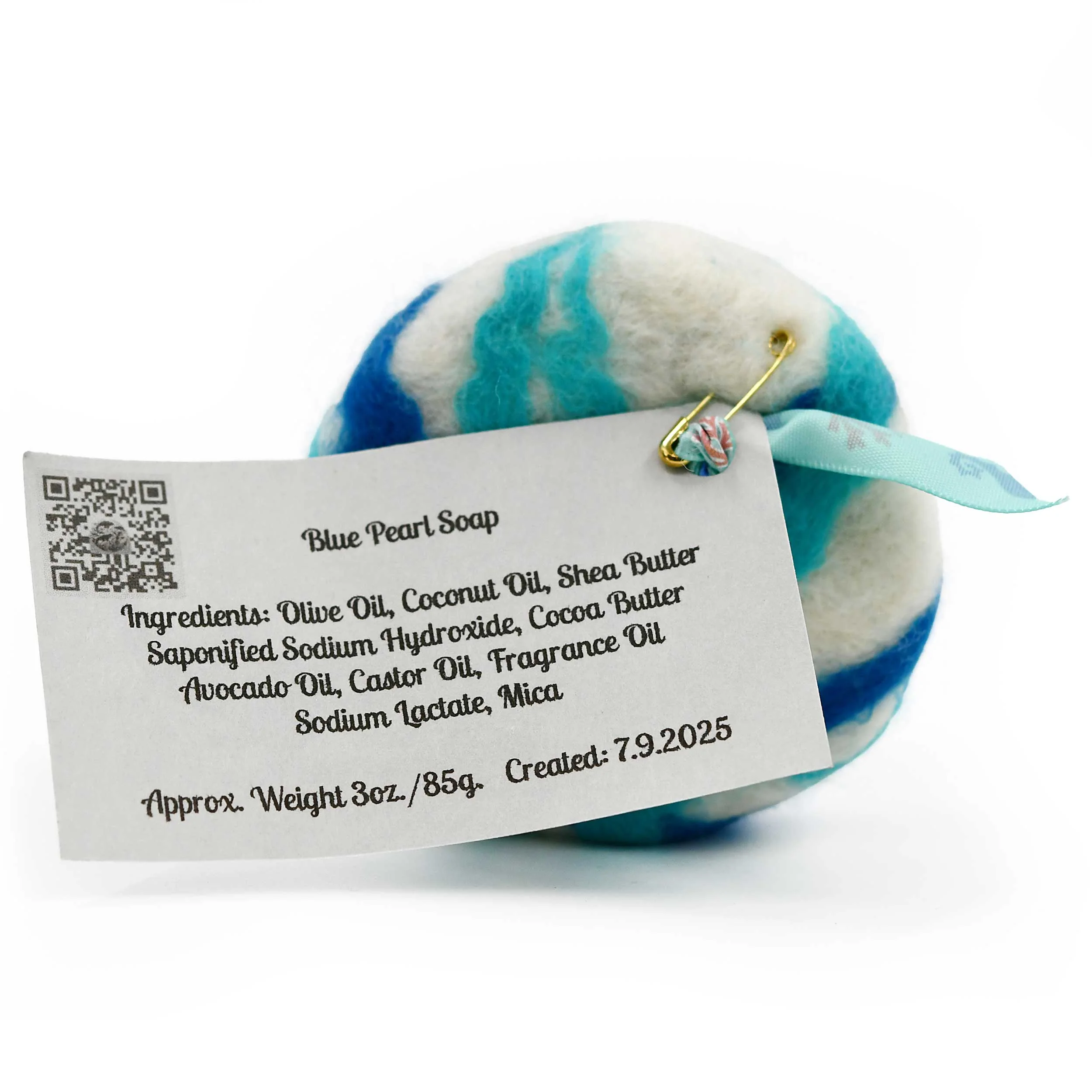 Felt Soap Bar | Washcloth + Soap in One | 3 oz | Whale Tale Soapworks - Image 3