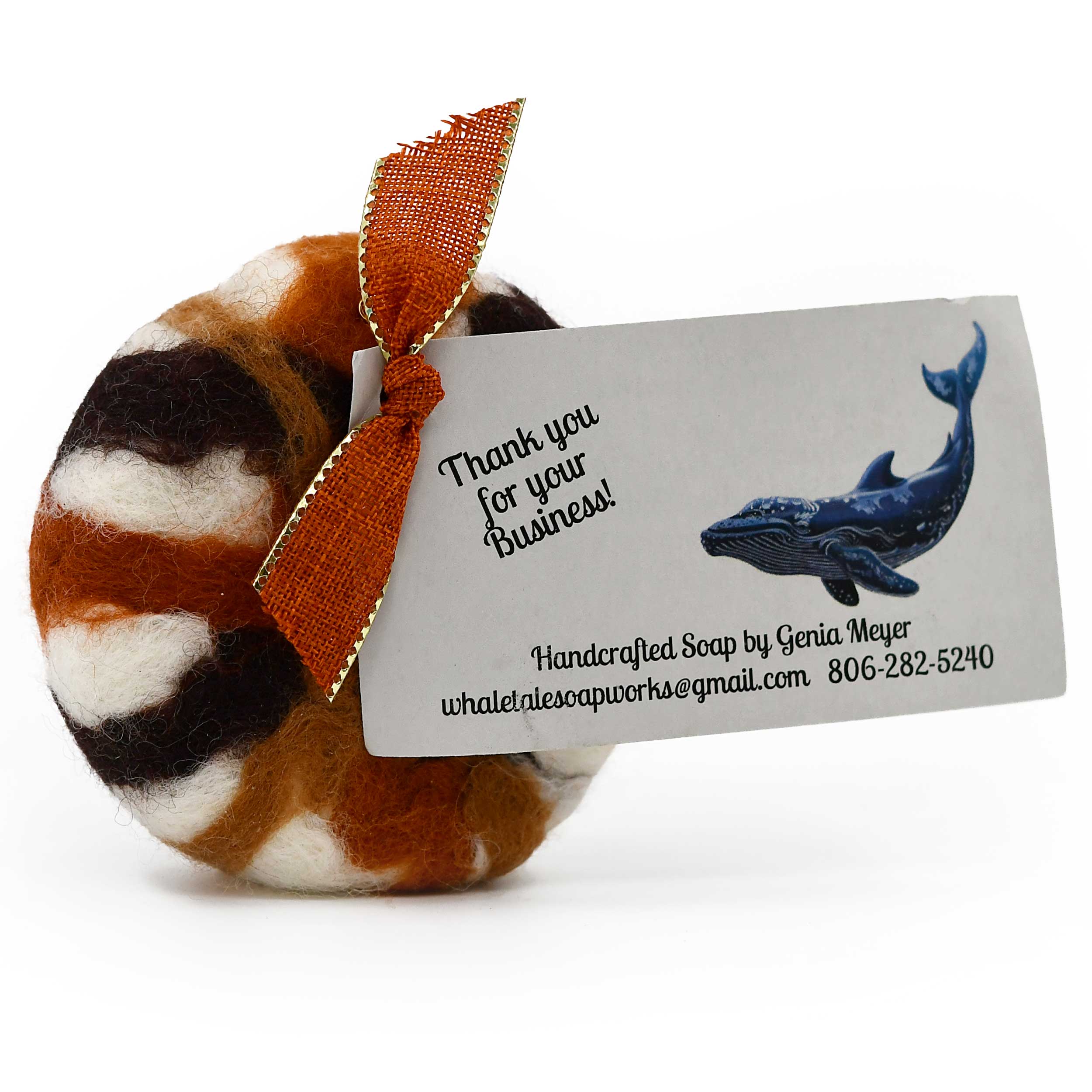 Felt Soap Bar | Washcloth + Soap in One | 3 oz | Whale Tale Soapworks - Image 5