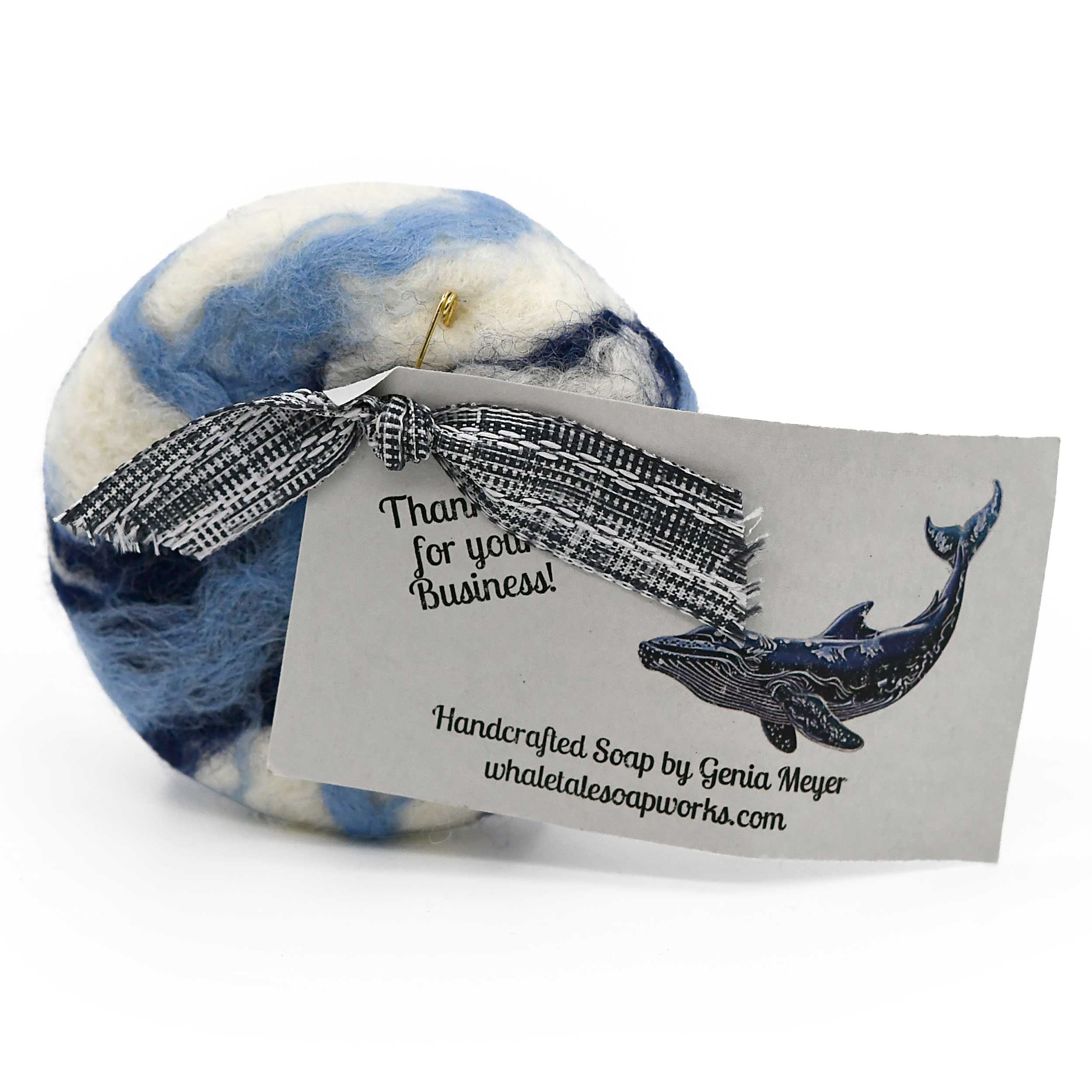 Felt Soap Bar | Washcloth + Soap in One | 3 oz | Whale Tale Soapworks - Image 9