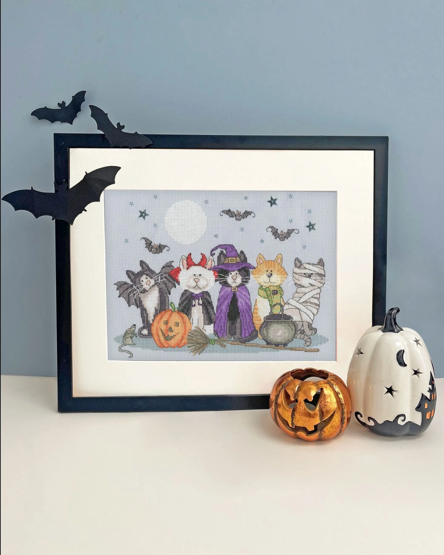 Fiendish Felines XKTB19 Counted Cross Stitch Kit - Image 2